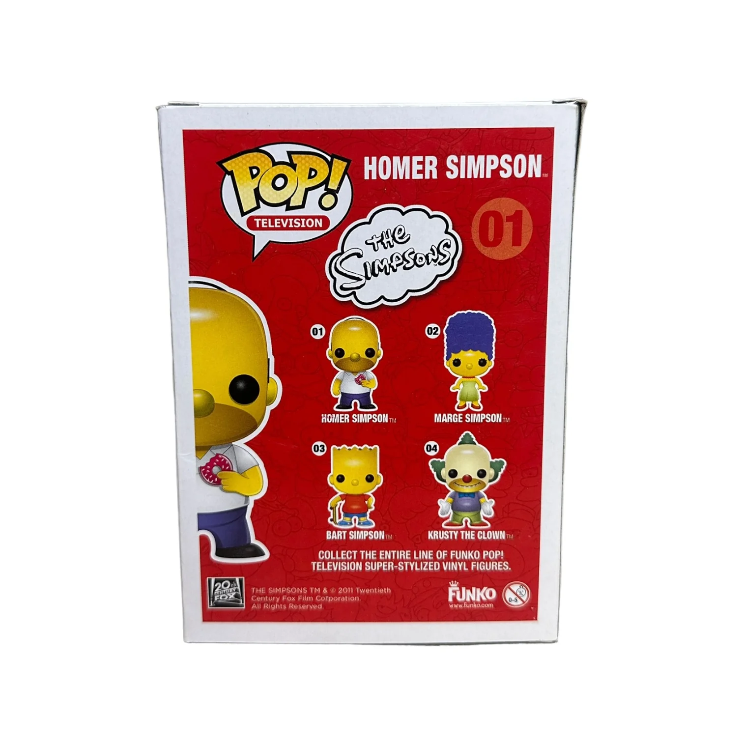Homer Simpson #01 Funko Pop! - The Simpsons - 2011 Pop! - Condition 7.5/10 - Image 3