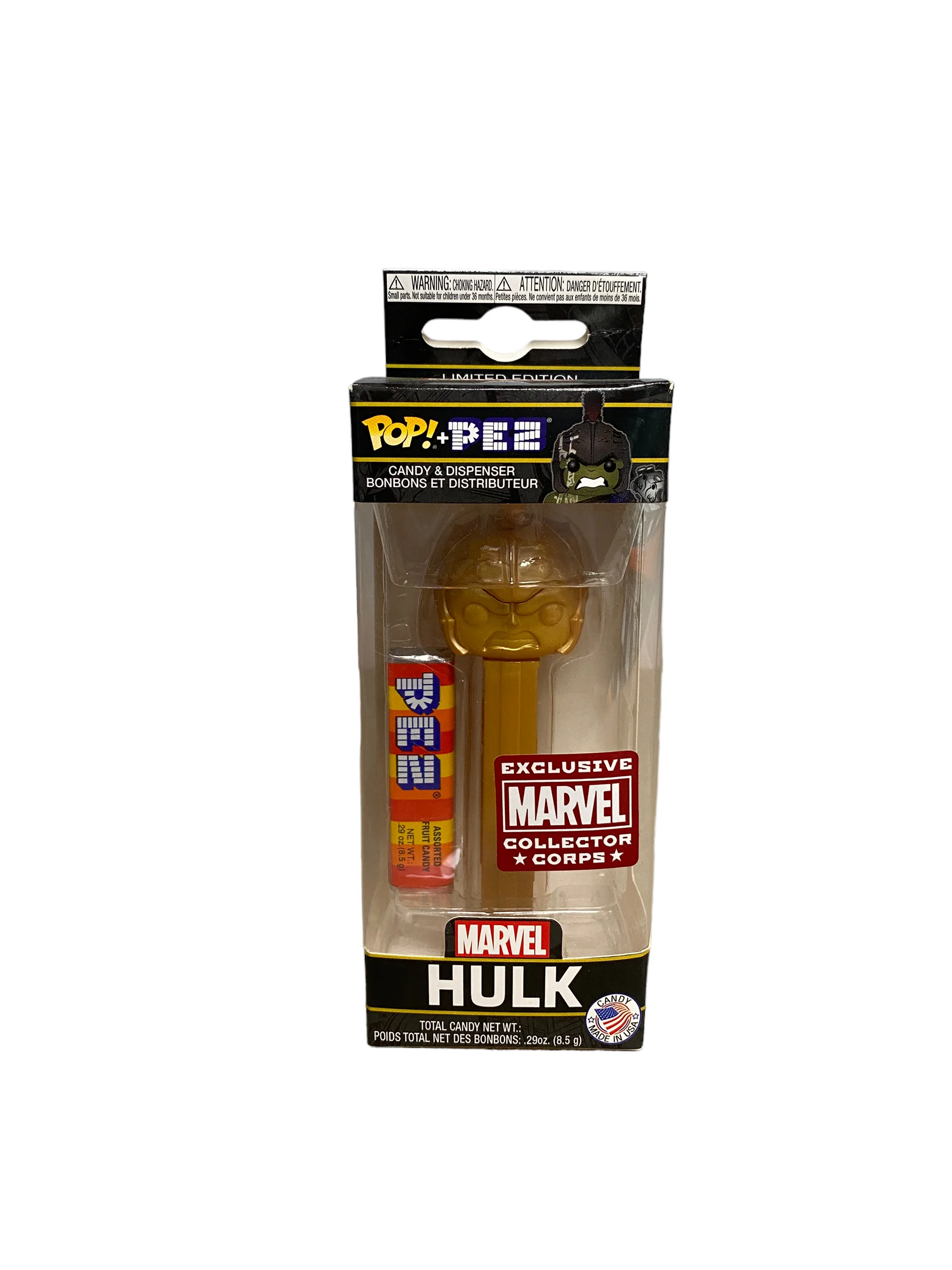 Hulk (Gold) Funko Pop Pez! - Marvel - Marvel Collector Corps Exclusive - Condition 8.75/10 - Image 2