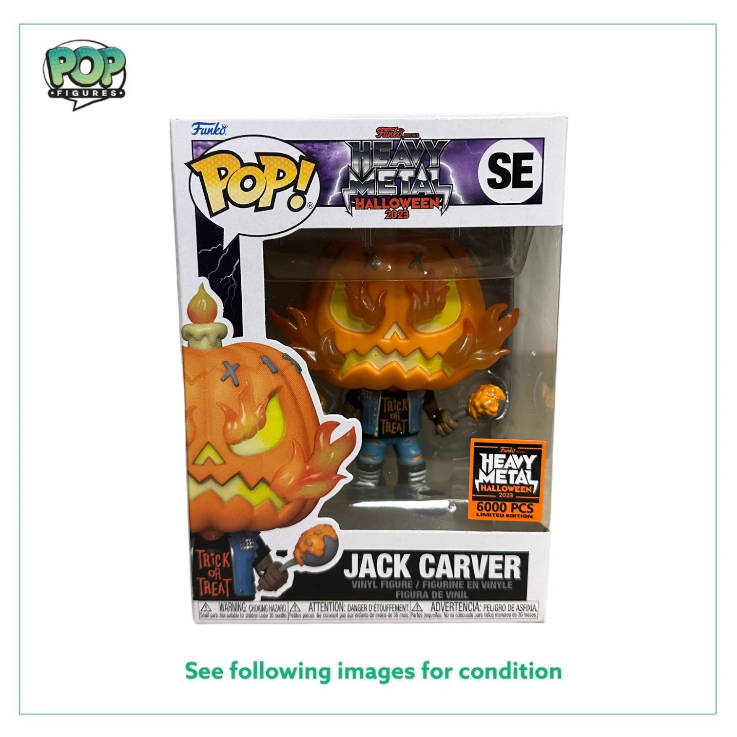Jack Carver Funko Pop! - Heavy Metal Halloween 2023 Exclusive LE6000 Pcs - Condition 7.5/10