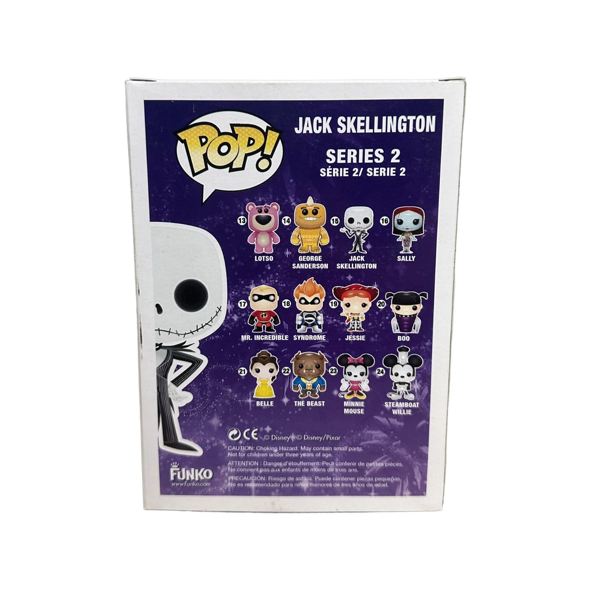 Jack Skellington #15 (Glows in the Dark) Funko Pop! - Disney Series 2 - No Sticker - Condition 8.5/10 - Image 3