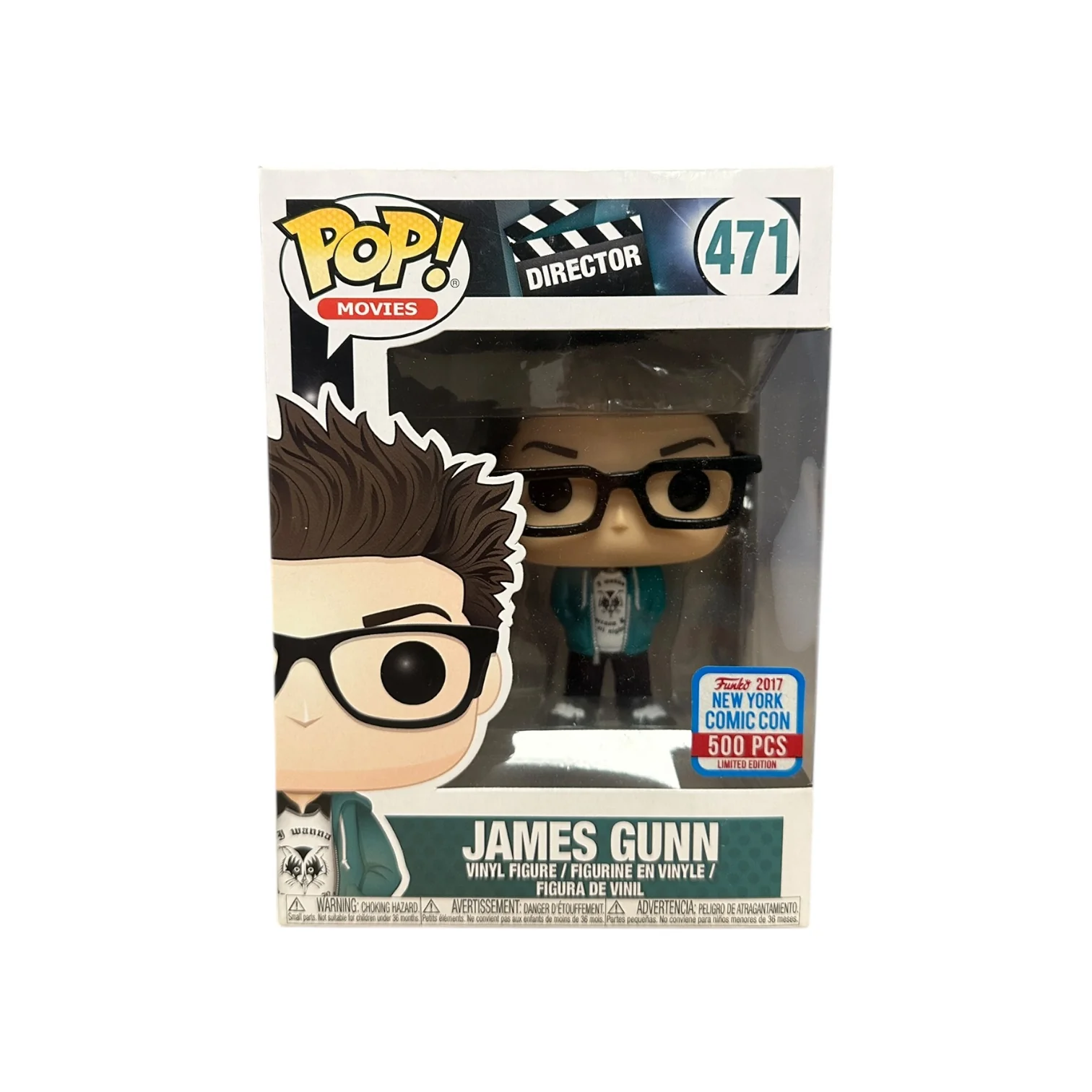 James Gunn #471 Funko Pop! - Director - NYCC 2017 Official Convention Exclusive LE500 Pcs - Condition 8.25/10