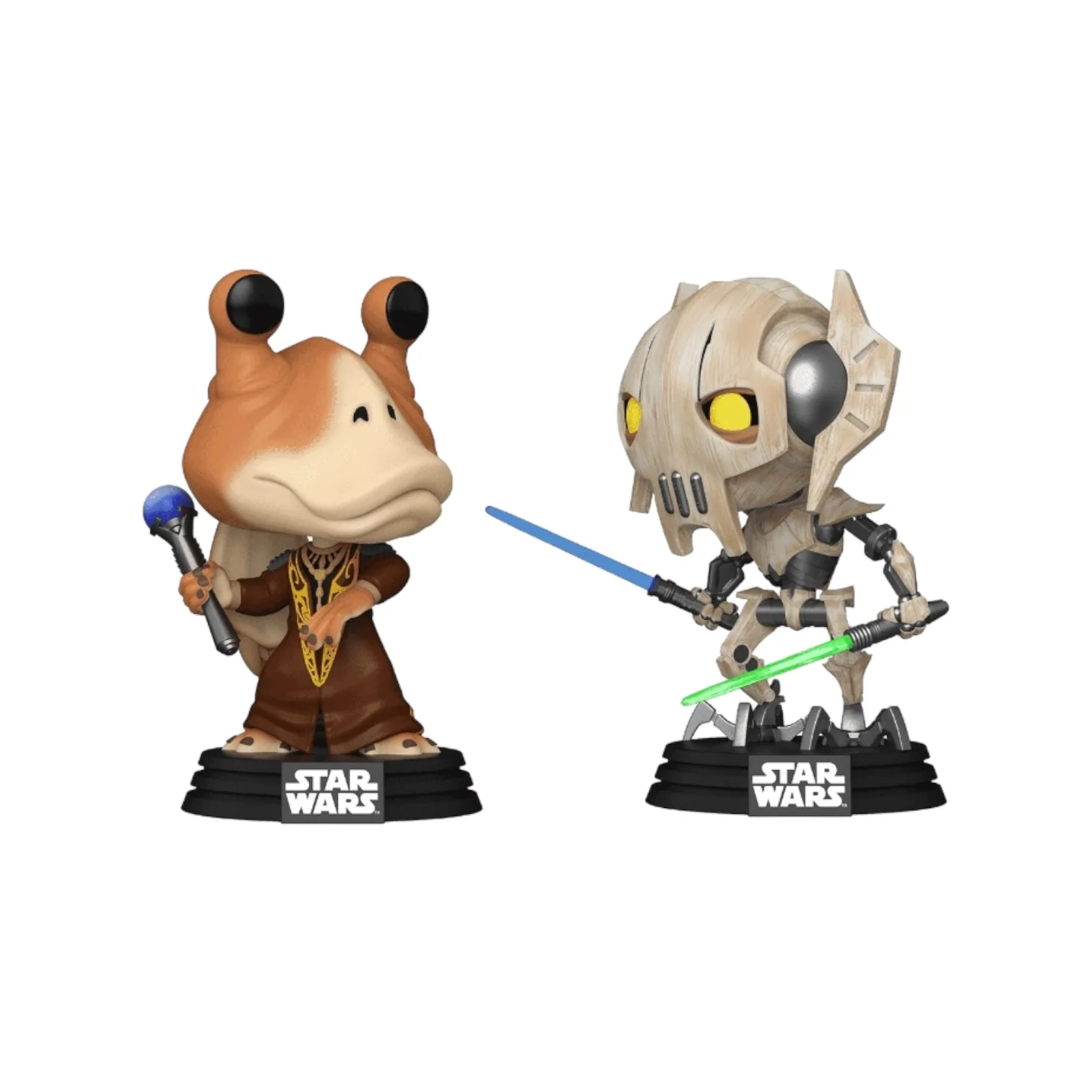 Jar Jar Binks Vs. General Grievous 2 Pack Funko Pop! - Star Wars: The Clone Wars - GameStop Exclusive - Image 2