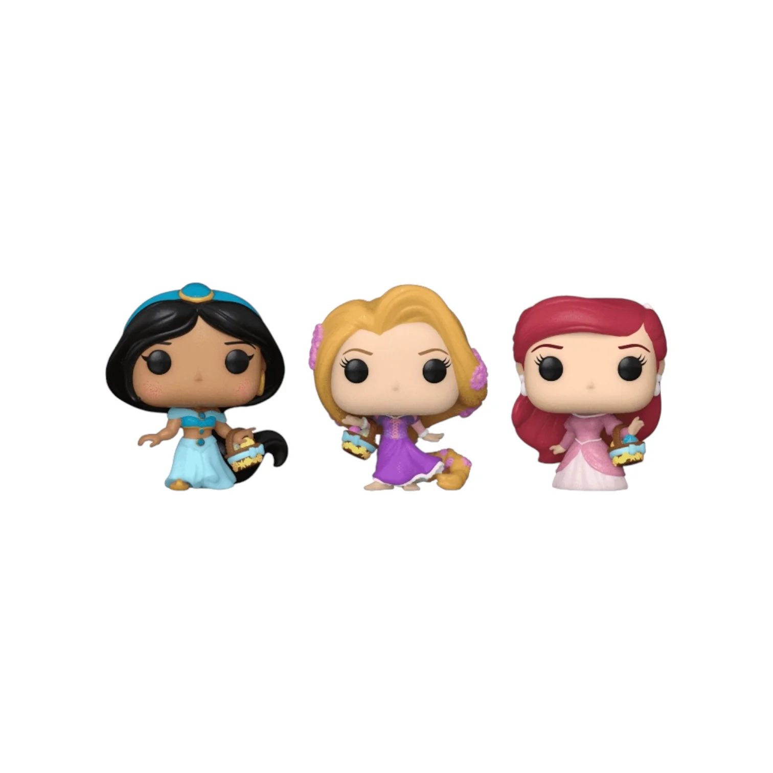 Jasmine, Ariel and Rapunzel Funko Carrot Pocket Pop - Disney Princesses - Image 2