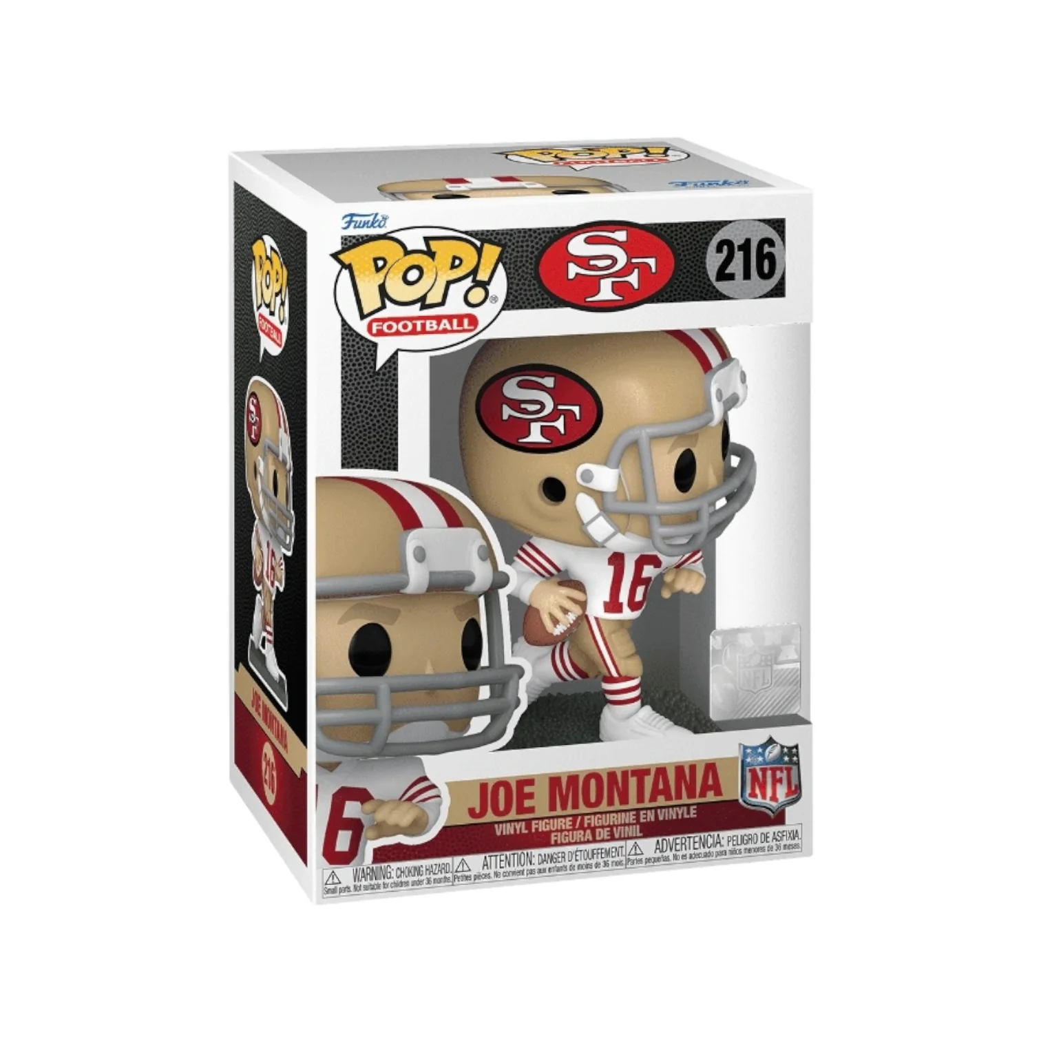 Joe Montana #216 (Away) Funko Pop! - San Fransico 49ers