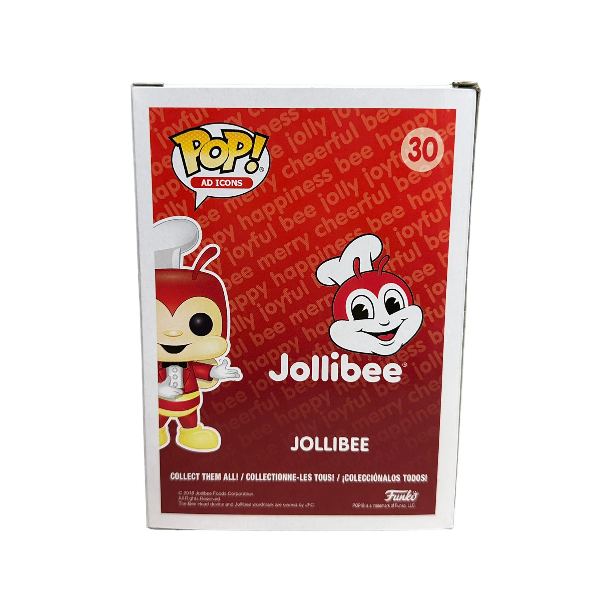 Jollibee #30 (Flocked) Funko Pop! - Ad Icons - ToyCon Philippines 2019 Exclusive - Condition 8/10 - Image 3
