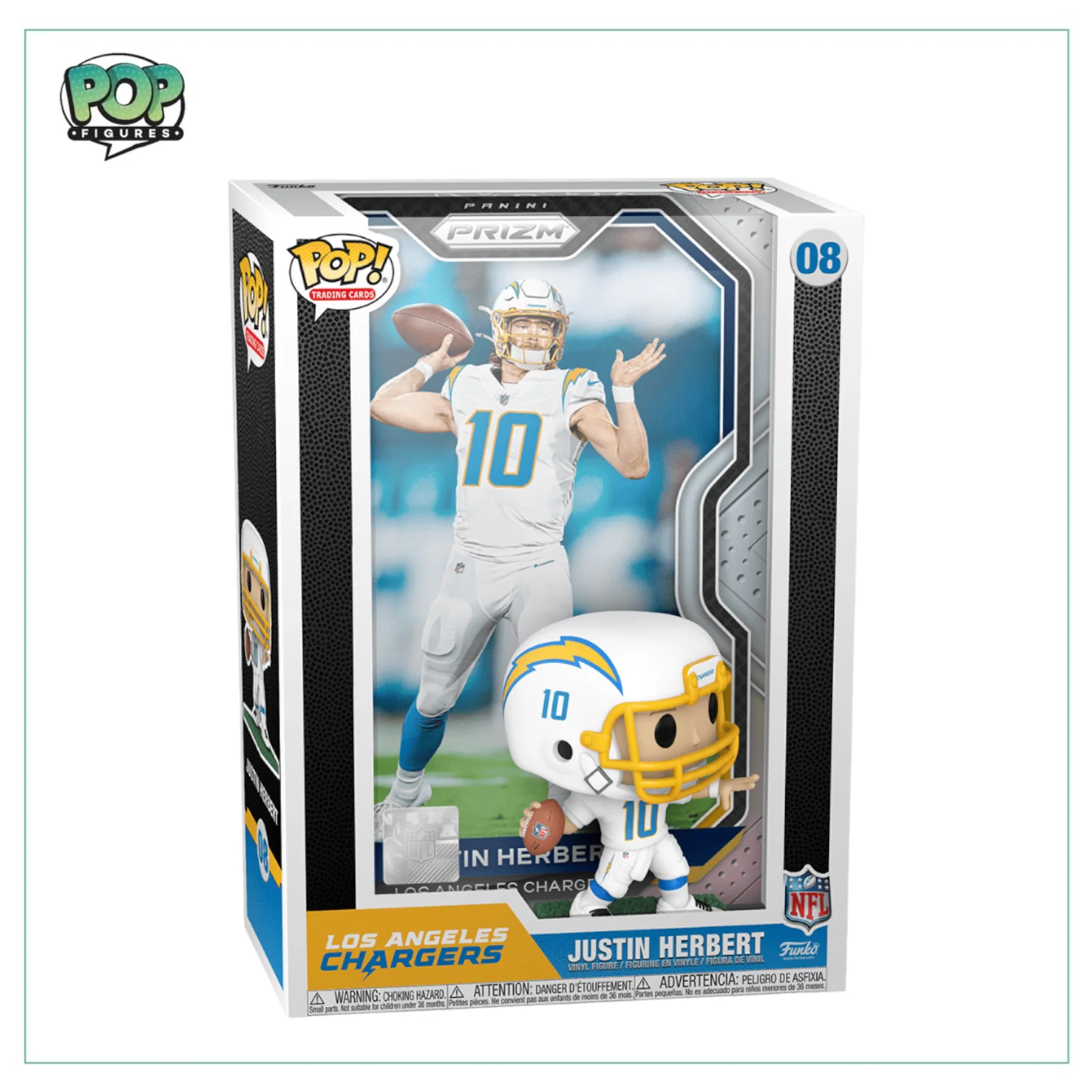 Justin Herbert #08 Funko Trading Cards Album! NFL