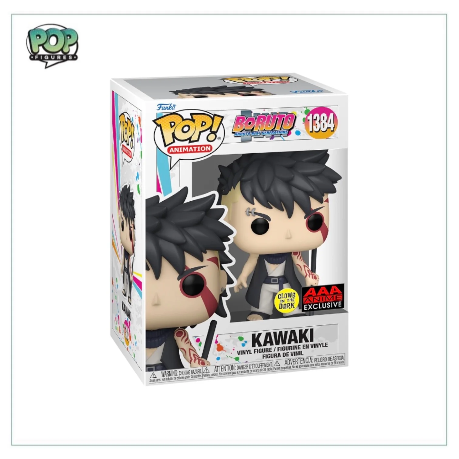 Kawaki #1384 (Glows in the Dark) Funko Pop! - Boruto: Naruto Next Generations - AAA Anime Exclusive