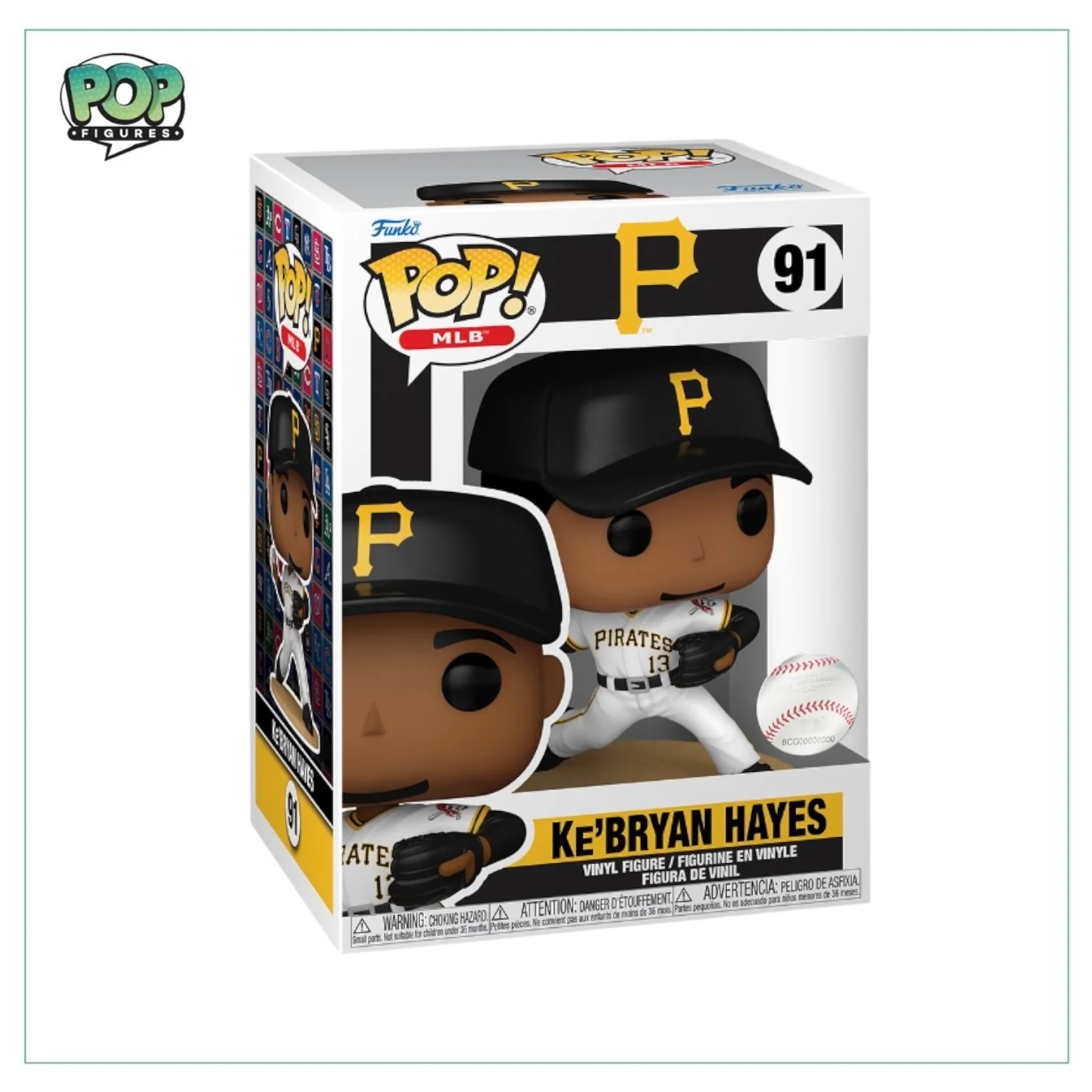 Ke'Bryan Hayes #91 Funko Pop! - Pittsburgh Pirates - MLB