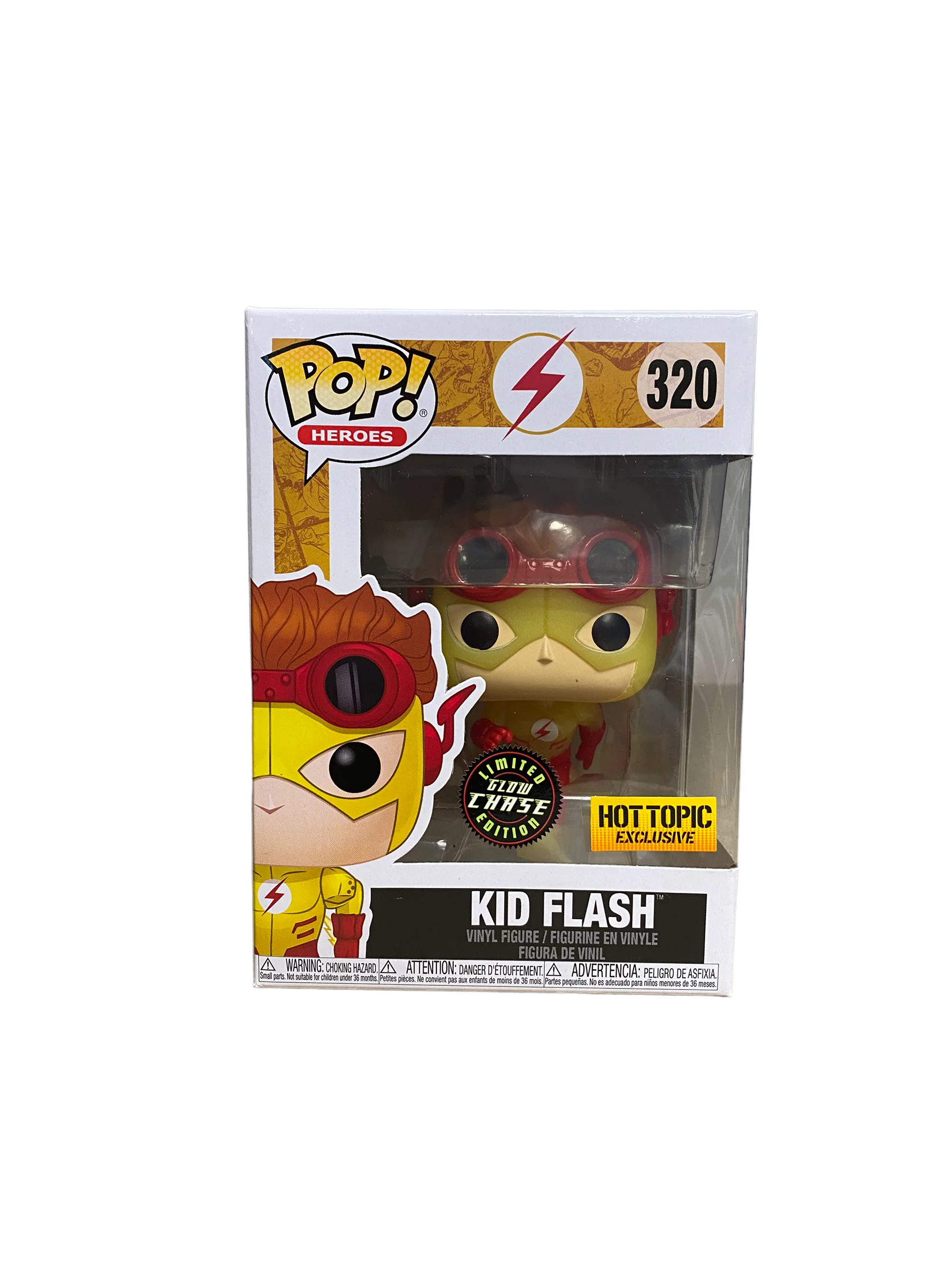 Kid Flash #320 (Glow Chase) Funko Pop! - DC Super Heroes - Hot Topic Exclusive - Condition 9.5/10 - Image 2