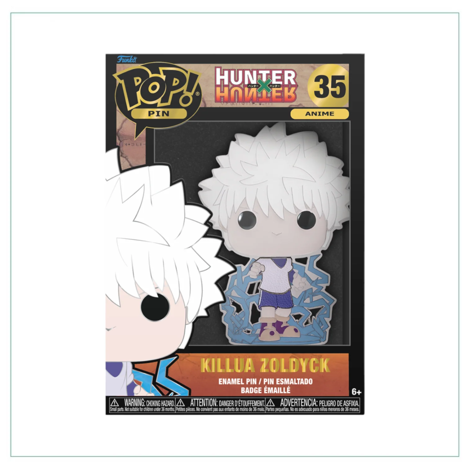 Killua Zoldyck #35 Funko Pop Pin! - HUNTERxHUNTER - Chance of Chase - Image 3