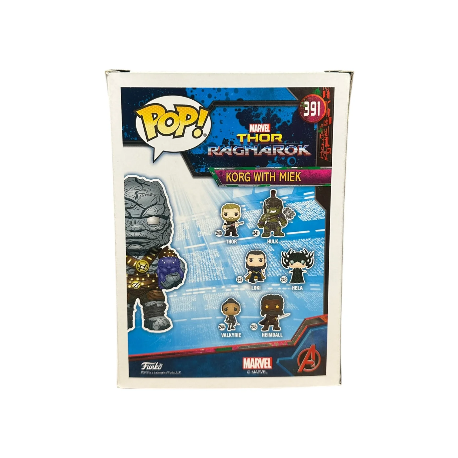 Korg with Miek #391 Funko Pop! - Thor: Ragnarok - NYCC 2018 Official Convention Exclusive - Condition 8.5/10 - Image 3