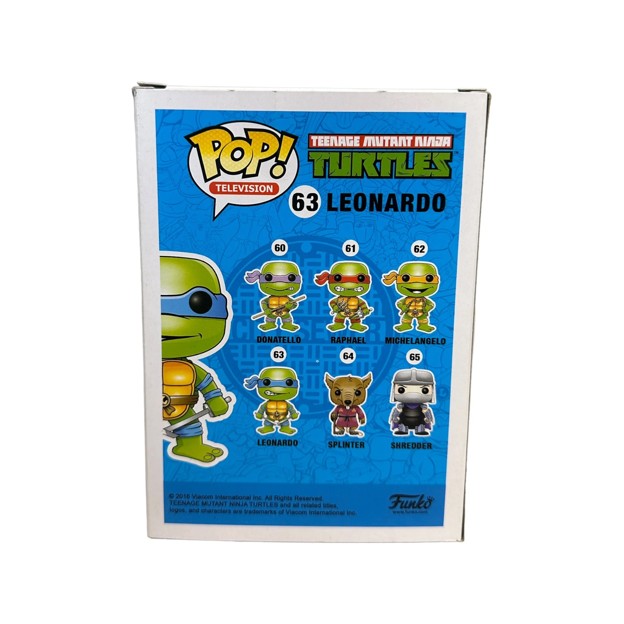 Leonardo #63 (Grayscale) Funko Pop! - Teenage Mutant Ninja Turtles - Condition 8/10 - Image 3