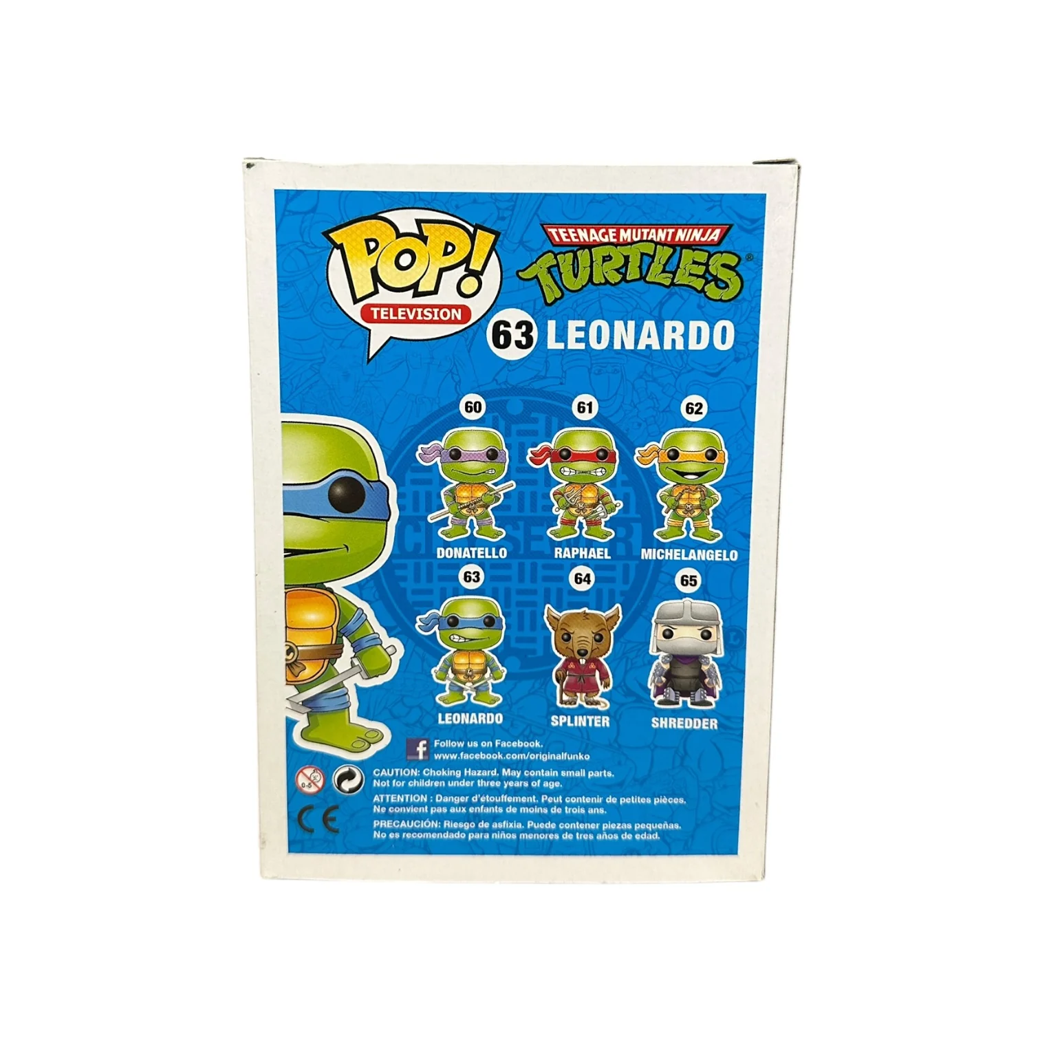 Leonardo #63 (Metallic) Funko Pop! - Teenage Mutant Ninja Turtles - SDCC 2013 Exclusive LE1008 Pcs - Condition 7/10 - Image 3
