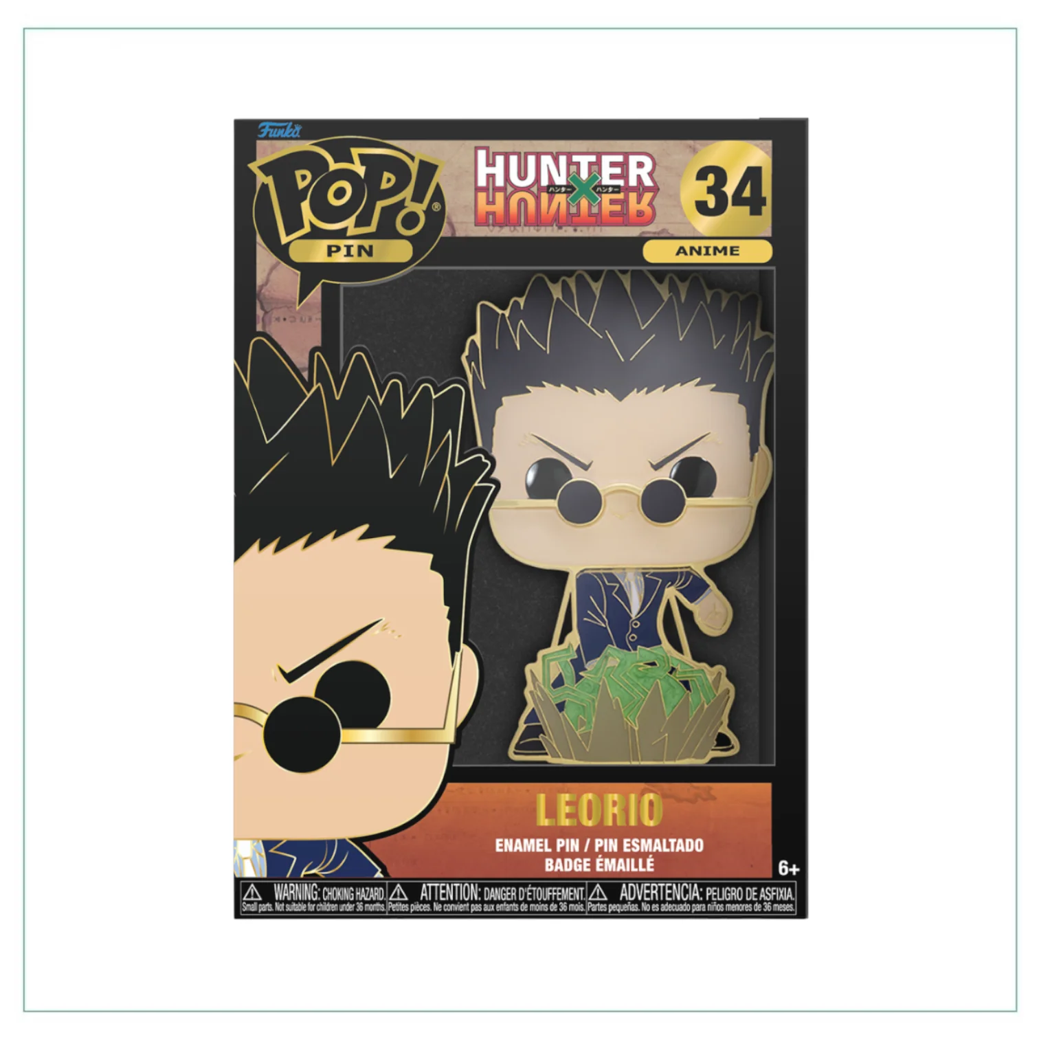 Leorio #34 Funko Pop Pin! - HUNTERxHUNTER - Image 3
