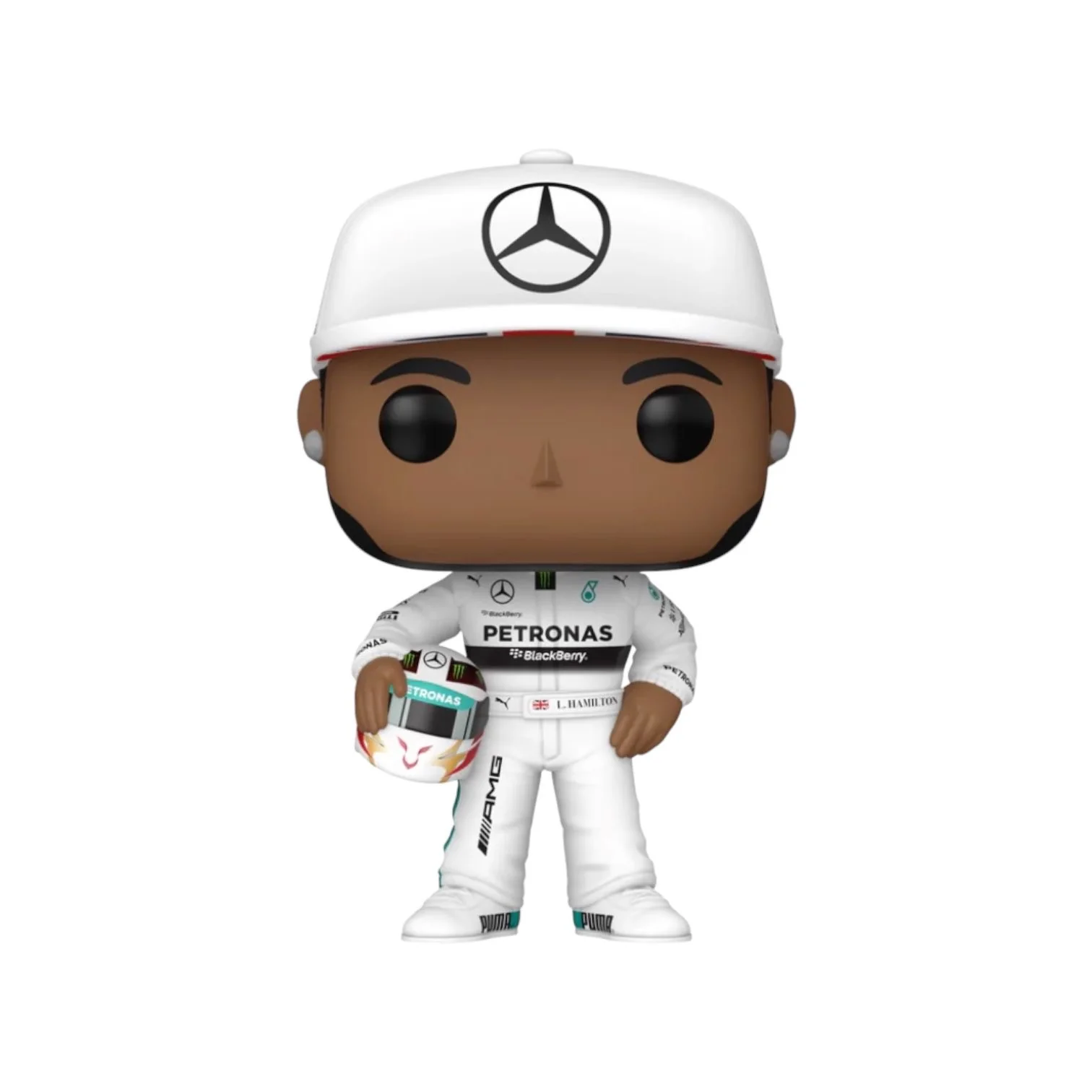 Lewis Hamilton #09 (White Race Suit) Funko Pop! - Mercedes-AMG PETRONAS Formula 1 Team - Image 2