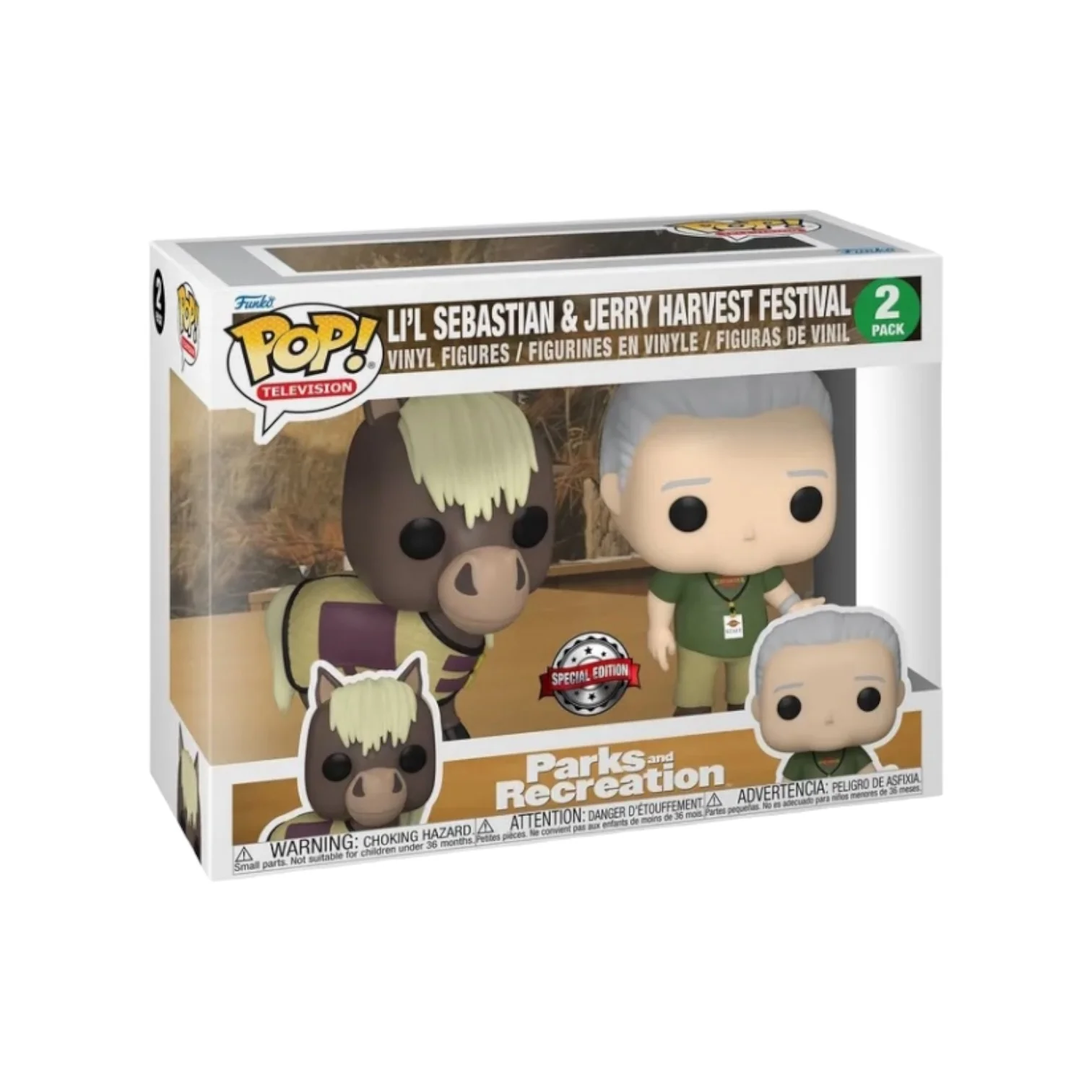 Li'L Sebastian & Jerry Harvest Festival Funko 2 Pack Pop! - Parks and Recreations - Special Edition