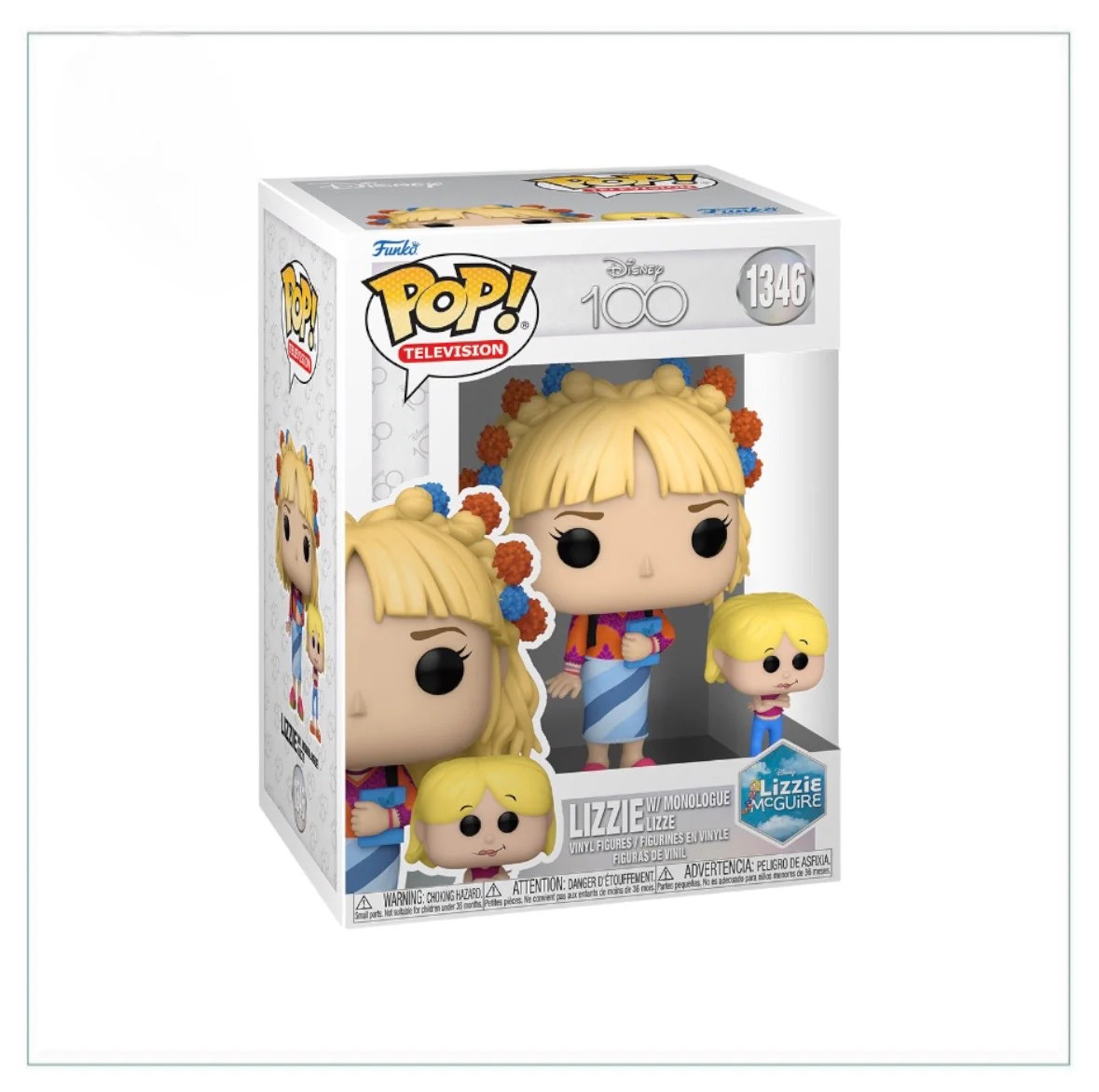 Lizzie w/ Monologue Lizzie #1346 Funko Pop! - Disney 100: Lizzie McGuire - PREORDER