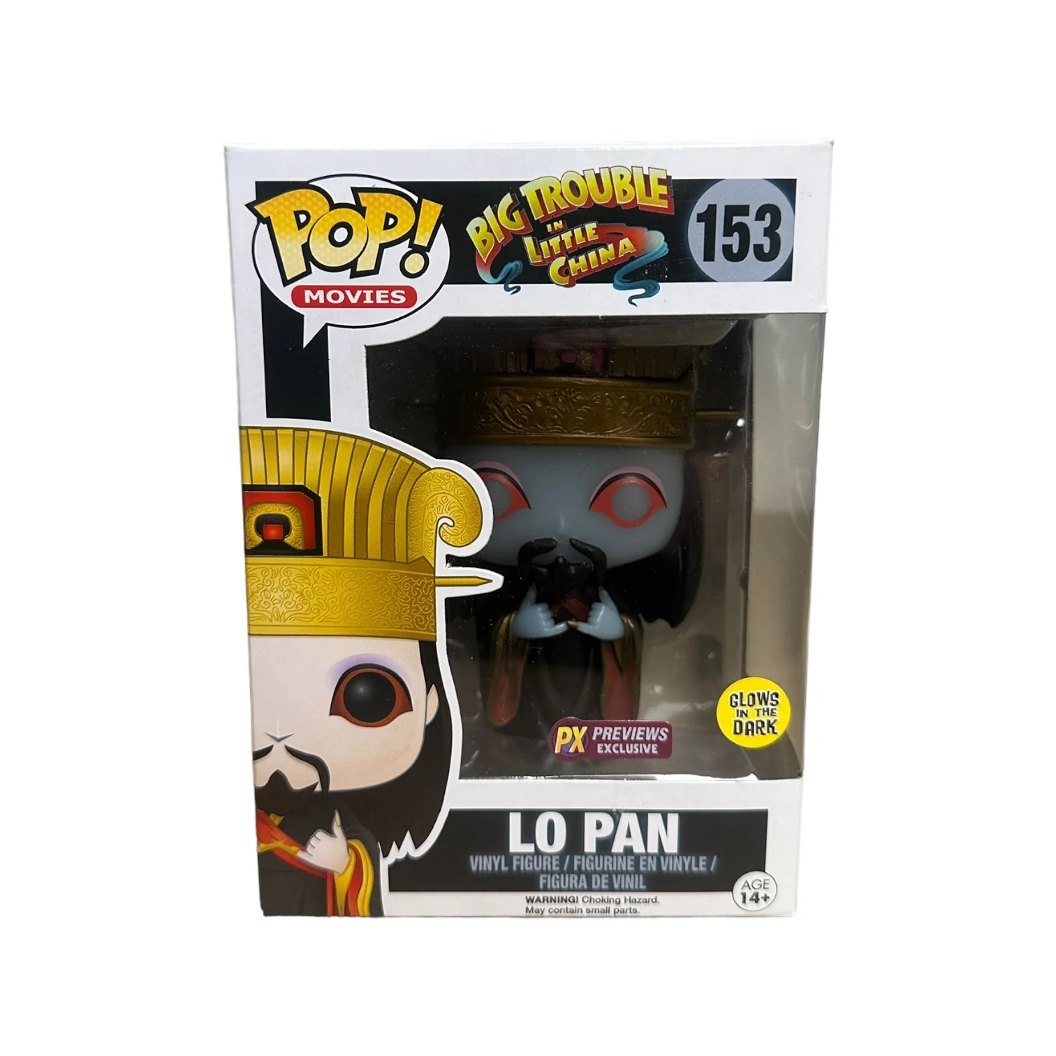 Lo Pan #153 (Ghost - Glows in the Dark) Funko Pop! - Big Trouble in Little China - PX Previews Exclusive - Condition 7/10