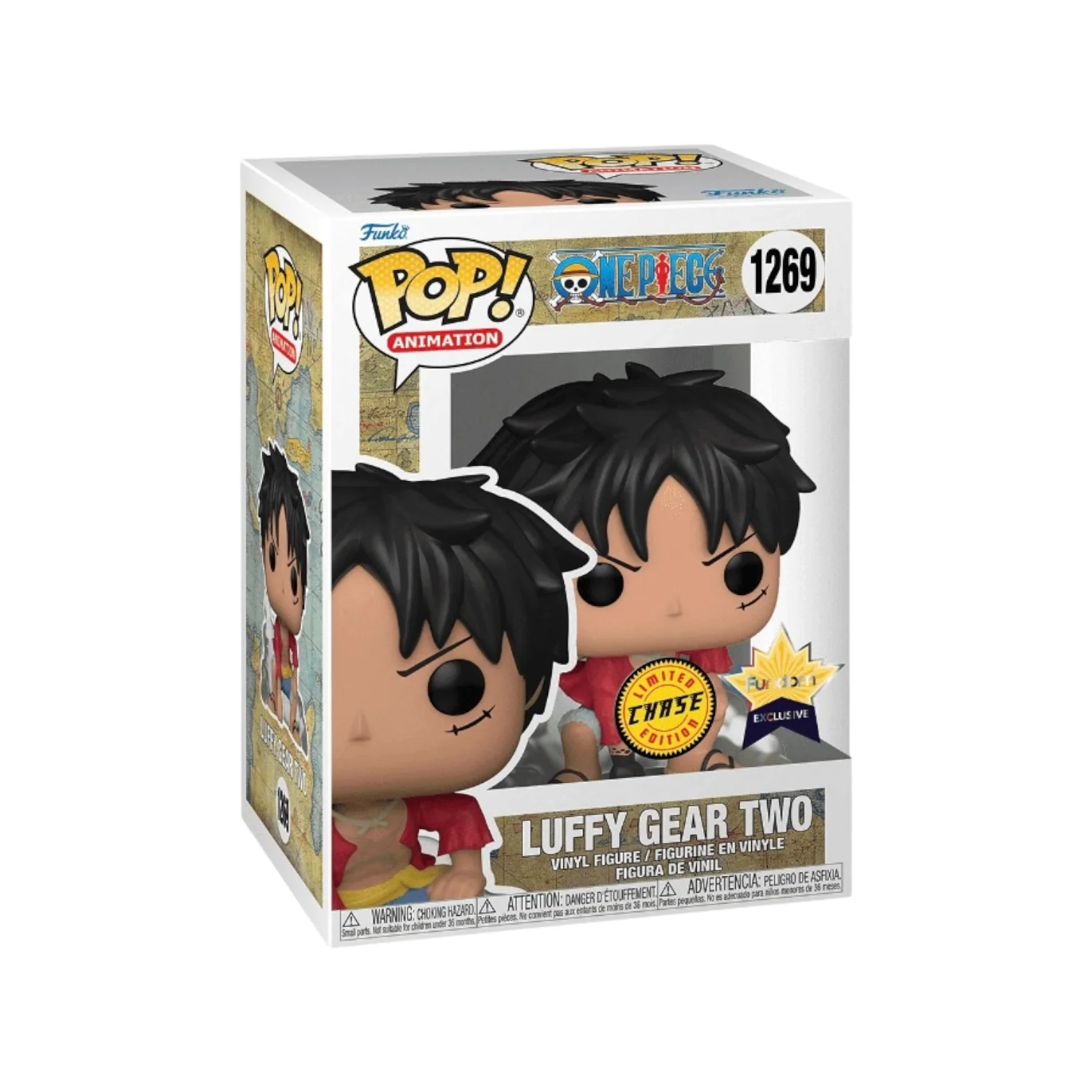 Luffy Gear Two #1269 (Haki Arm Chase) Funko Pop! - One Piece - Fundom Exclusive - Condition 8.5/10