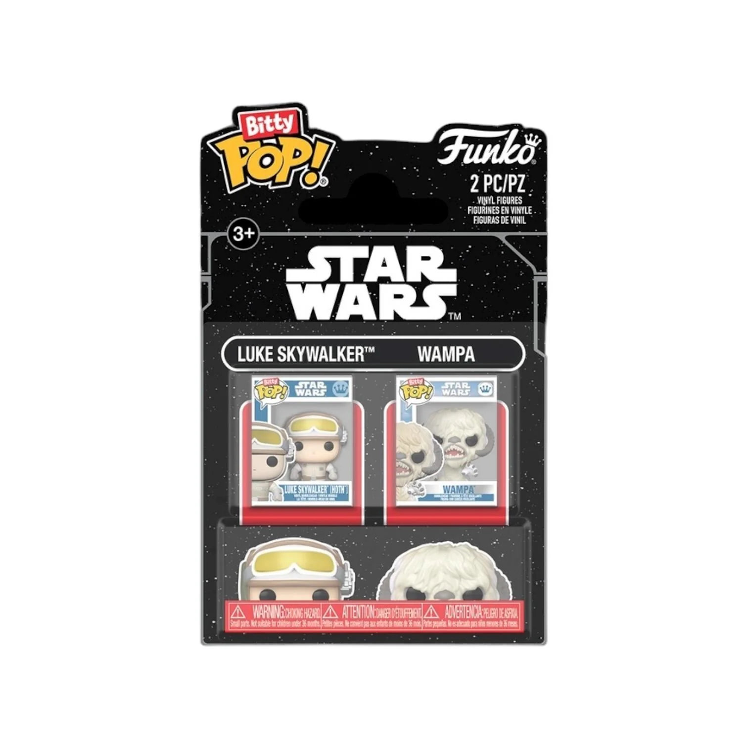 Luke Skywalker & Wampa Funko 2 Pack Bitty Pop - Star Wars