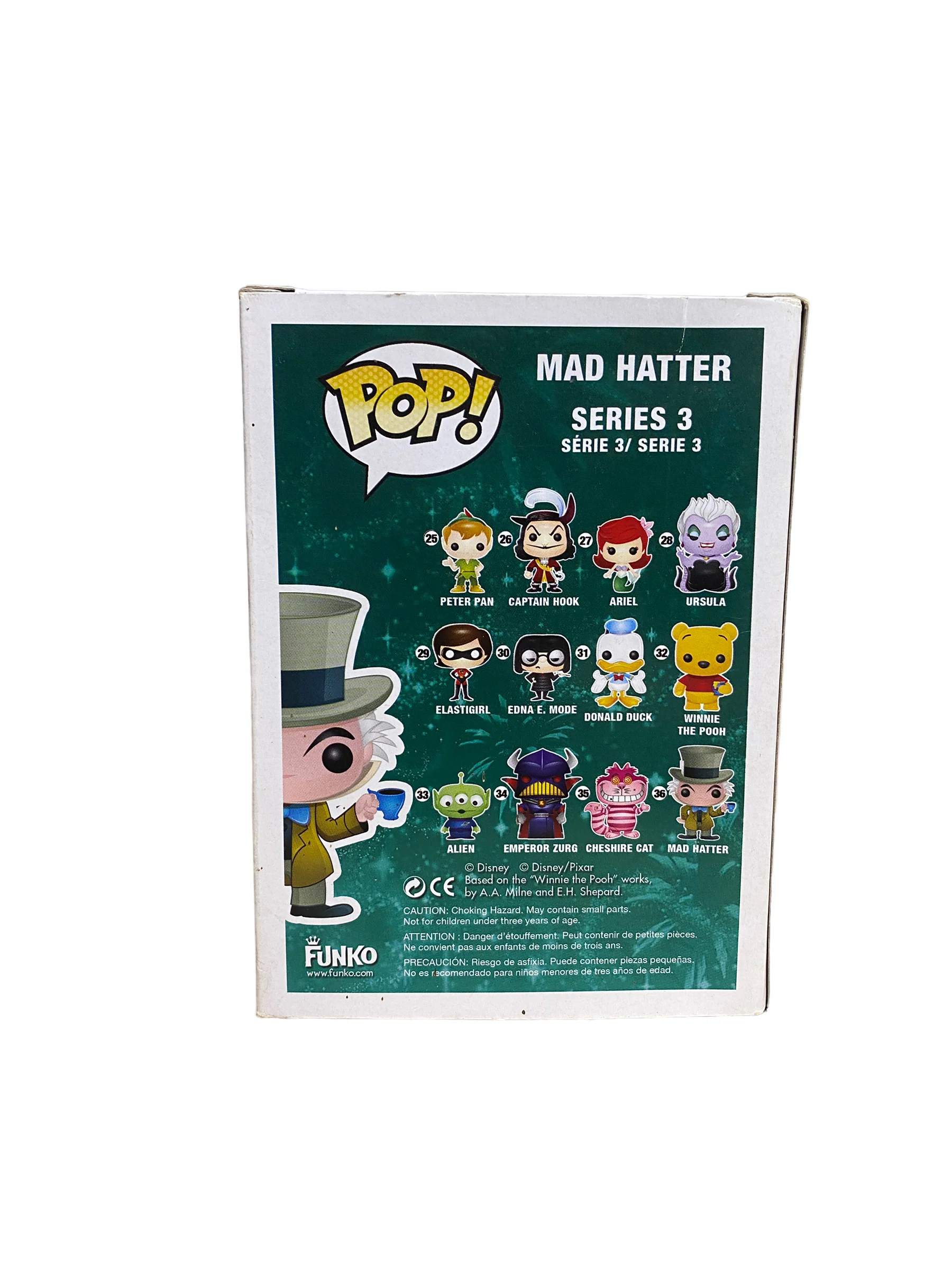 Mad Hatter #36 Funko Pop! - Disney Series 3 - 2012 Pop! - Condition 6.5/10 - Image 4