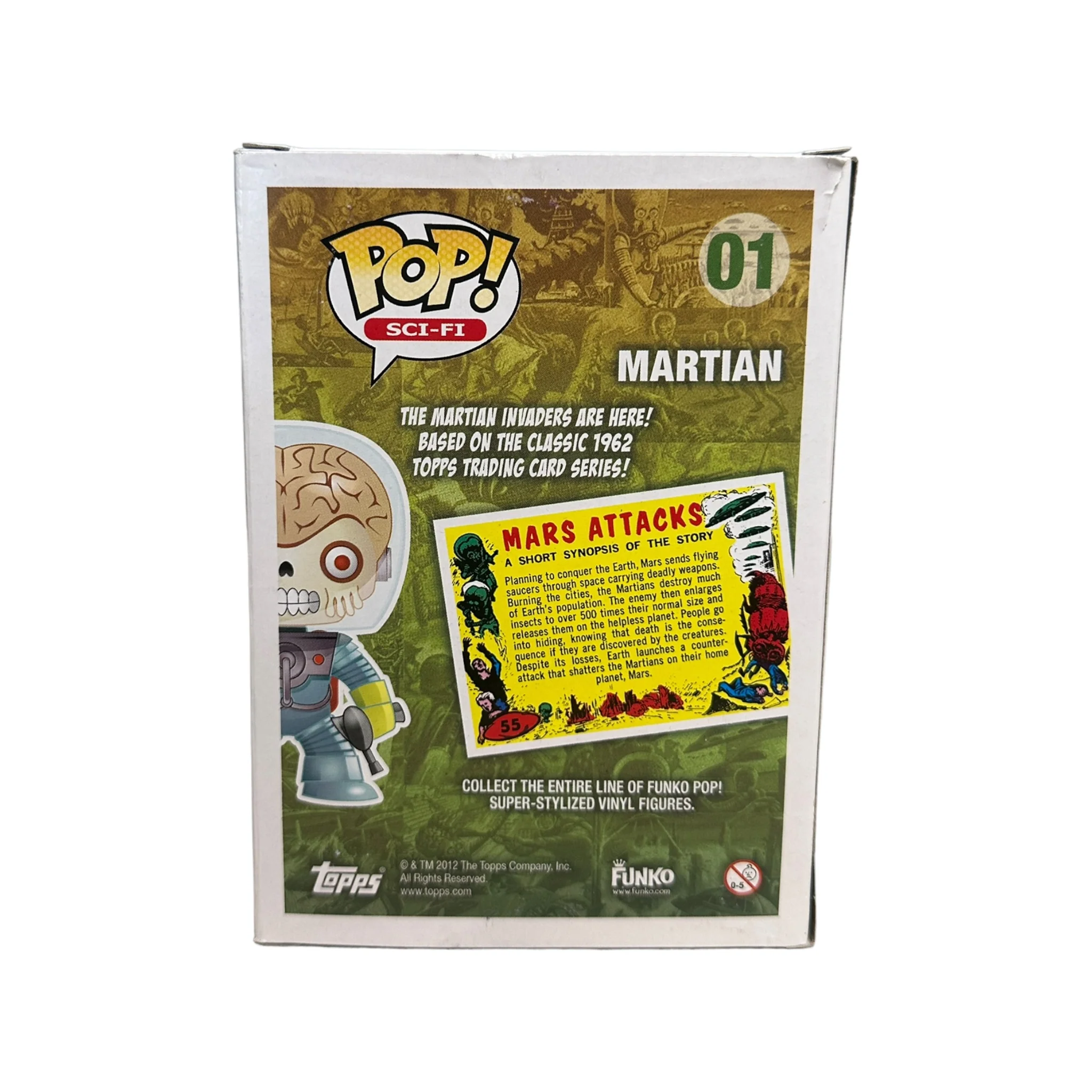 Martian #01 (Metallic) Funko Pop! - Mars Attacks - SDCC 2012 Exclusive LE480 Pcs - Condition 6.5/10 - Image 3