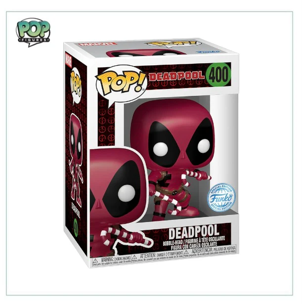 POP! & Tee: Deadpool W/ Candy Canes (Metallic) - Marvel - Special Edition - Image 3