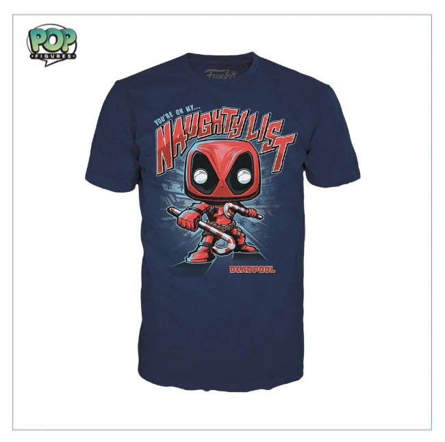 POP! & Tee: Deadpool W/ Candy Canes (Metallic) - Marvel - Special Edition - Image 4