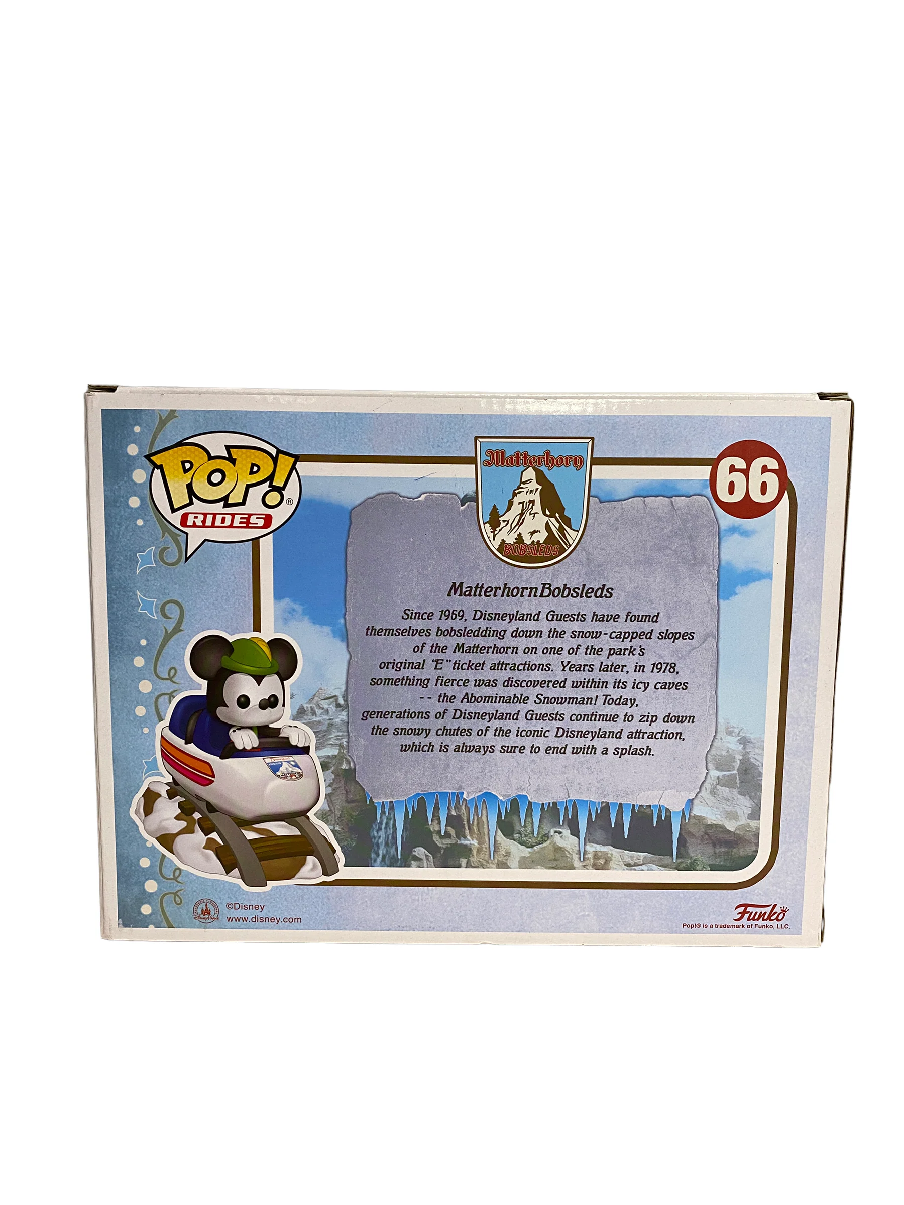Matterhorn Bobsled And Mickey Mouse #66 Funko Pop Ride! - Disney - NYCC 2019 Exclusive LE1500 Pcs - Condition 8.5/10 - Image 4