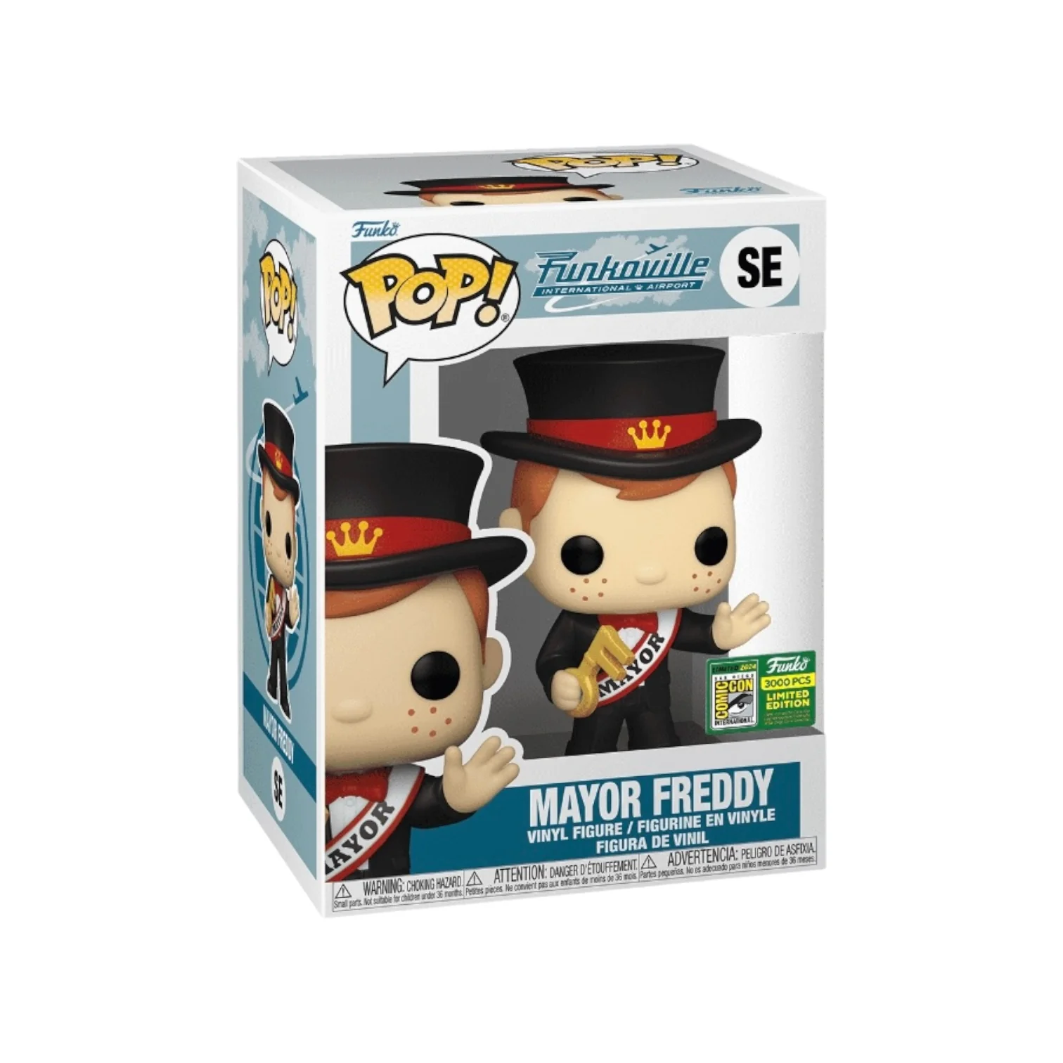 Mayor Freddy Funko Pop! - Funkoville International Airport - SDCC 2024 Exclusive LE3000 Pcs