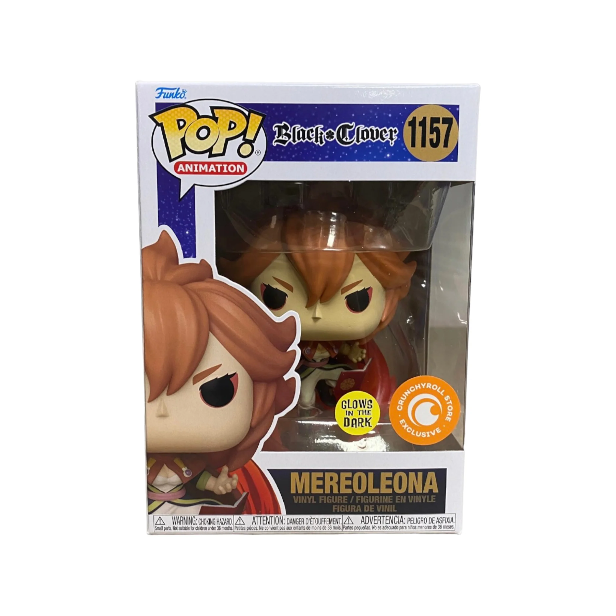 Mereoleona #1157 (Glows in the Dark) Funko Pop! - Black Clover - Crunchyroll Store Exclusive