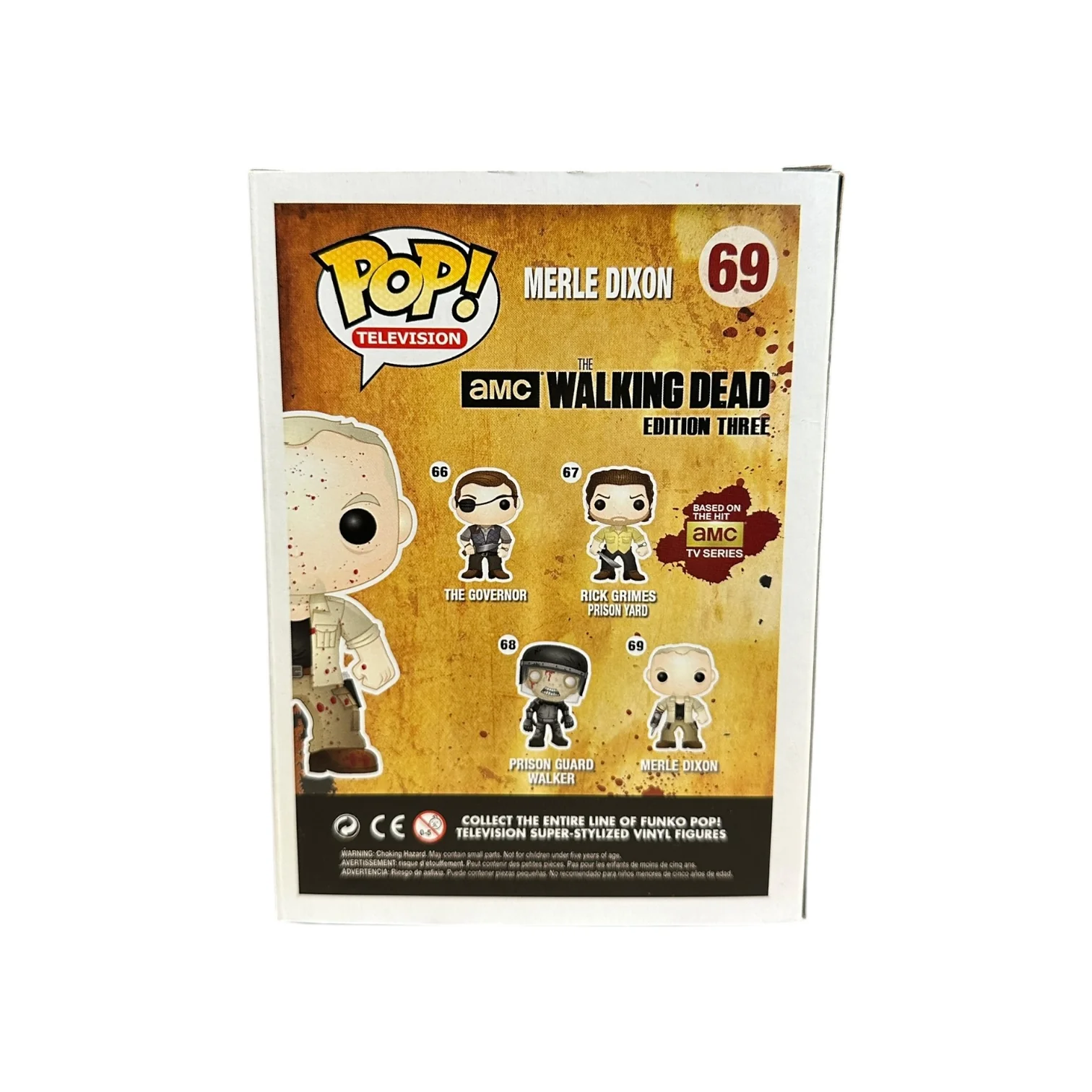 Michael Rooker Signed Merle Dixon #69 (Bloody) Funko Pop! - The Walking Dead - Tampa Bay Comic Con 2013 Exclusive - Condition 7/10 - ACOA Authenticated - Image 3