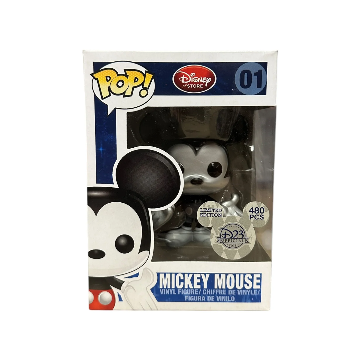 Mickey Mouse #01 (Metallic) Funko Pop! - Disney Series 1 - D23 Expo 2011 Exclusive LE480 Pcs - Condition 8.75/10