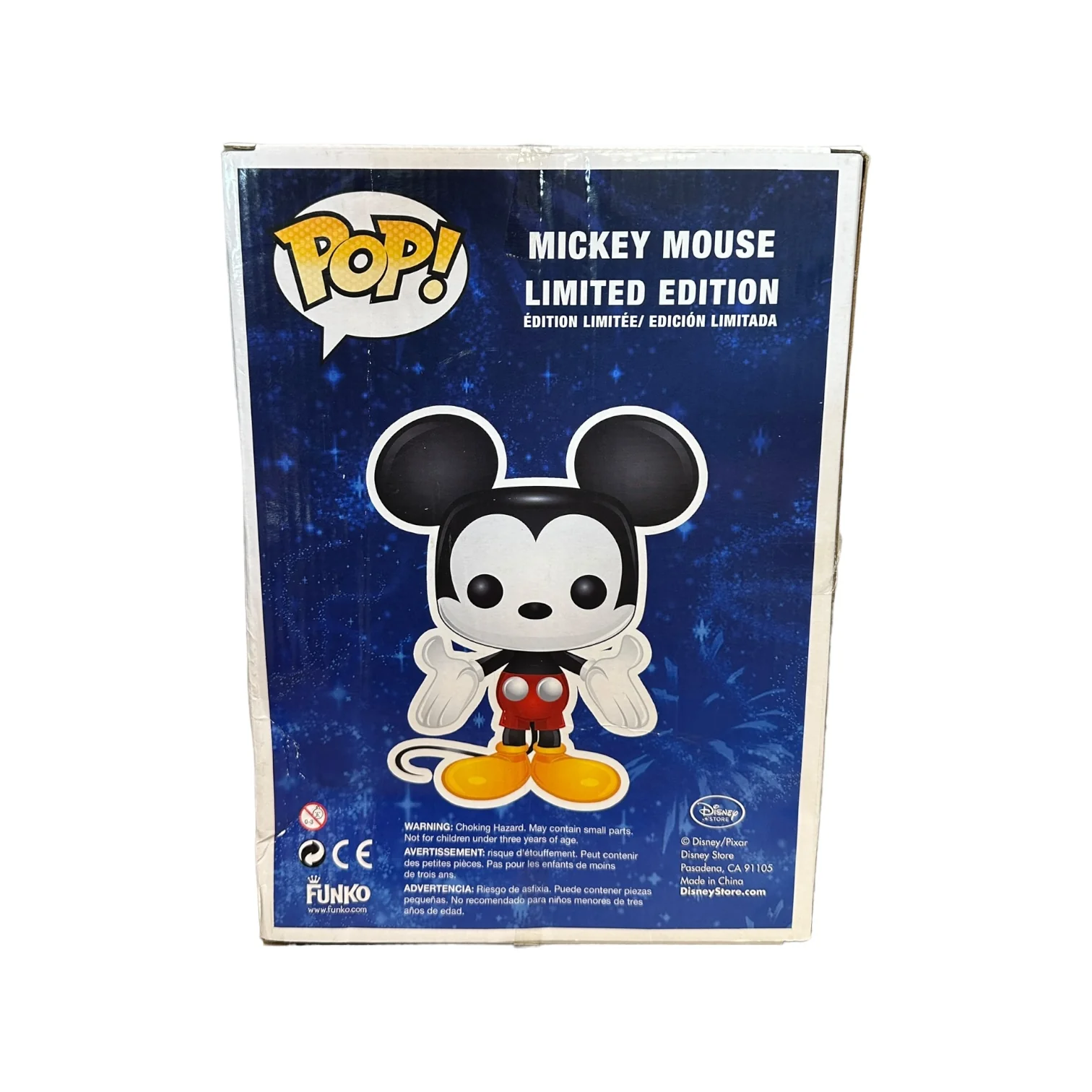 Mickey Mouse (Blue & Red) 9" Funko Pop! - Disney - SDCC 2012 Exclusive LE18 Pcs - Condition 5.5/10 - Image 3