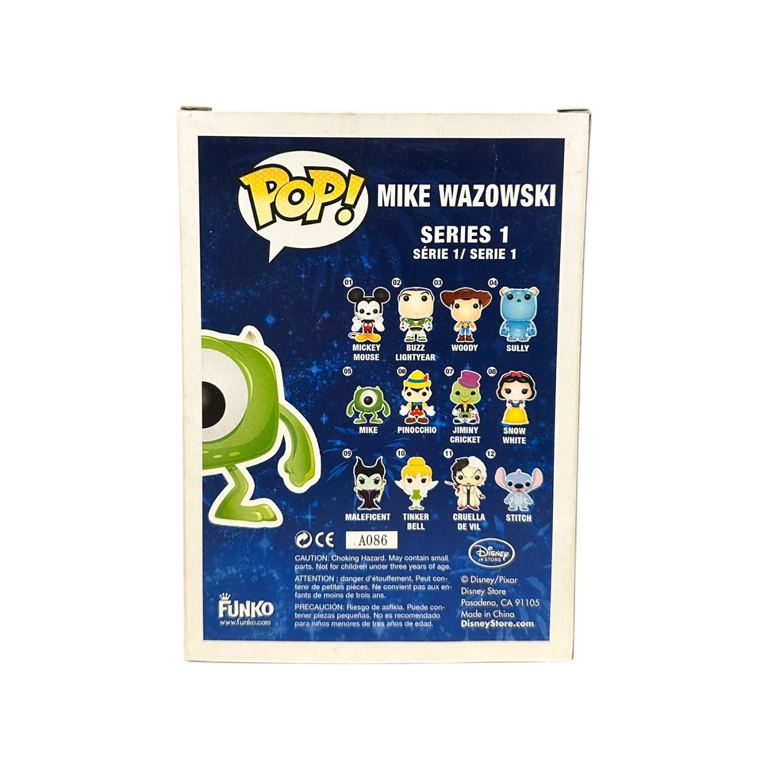 Mike Wazowski #05 (Glow Chase) Funko Pop! - Disney Series 1 - SDCC 2011 Disney Store Exclusive LE480 Pcs - Condition 6.5/10 - Image 3