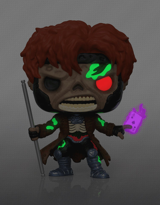 Zombie Gambit (Glow In The Dark) #793 Funko Pop! Marvel Zombies, Box Lunch Exclusive - Image 3