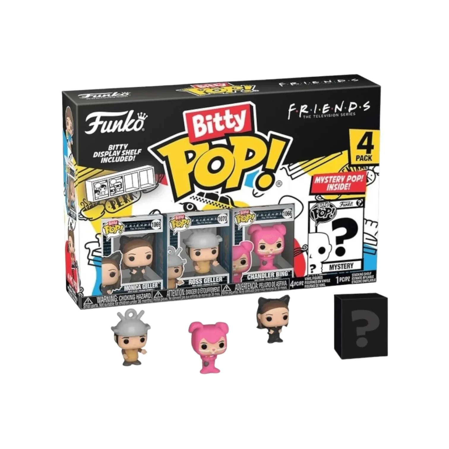 Monica Geller 4 Pack Bitty Funko POP! - Friends - Chance Of Chase