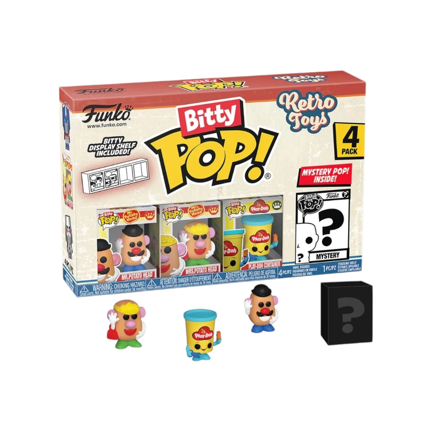 Mr Potato Head 4 Pack Funko Bitty Pop! - Retro Toys