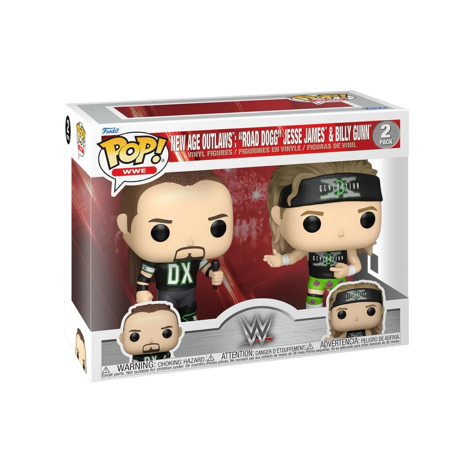 New Age Outlaws: "Road Dogg" Jesse James & Billy Gunn Funko Pop 2 Pack - WWE - PREORDER