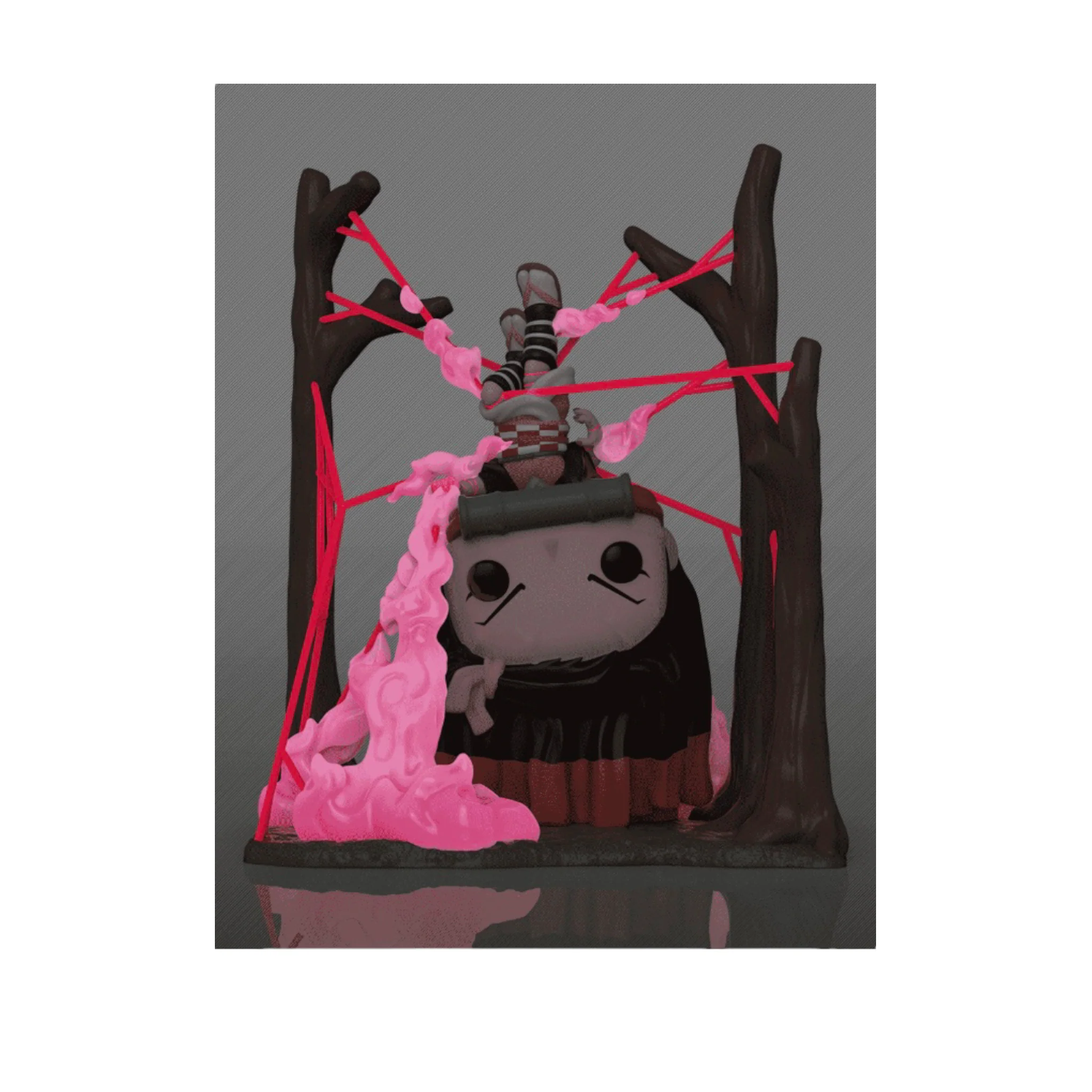 Nezuko Kamado in Web #1418 (Glows in the Dark) Deluxe Funko Pop! - Demon Slayer - BoxLunch Exclusive - Image 2