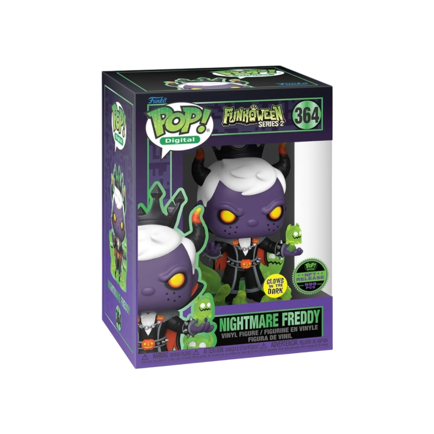 Nightmare Freddy #364 (Glows in the Dark) Funko Pop! - Funkoween Series 2 - NFT Release Exclusive LE999 Pcs