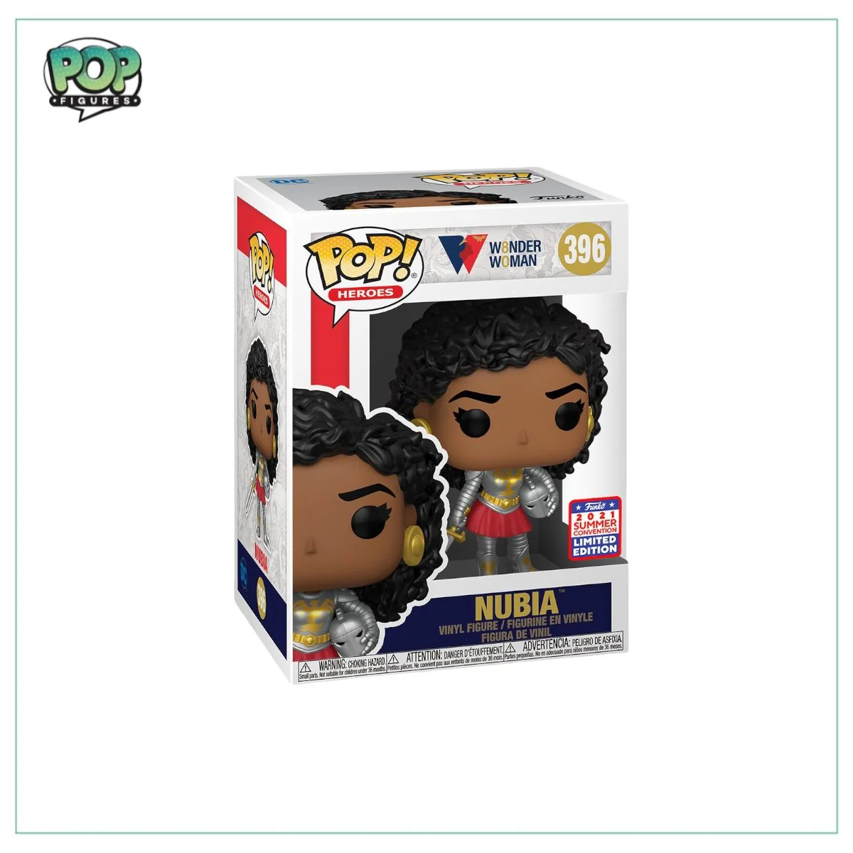 Nubia #396 Funko Pop! Wonder Woman - Virtual Funkon 2021 Shared Exclusive