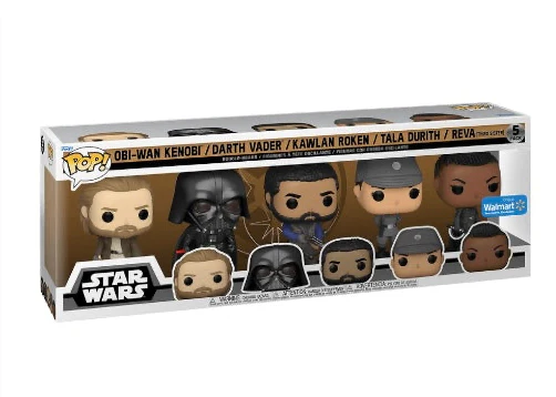 Obi-Wan Kenobi / Darth Vader / Kawlan Roken / Tala Durith / Reva - Deluxe Star Wars 5 Pack Funko Pop!- Walmart Exclusive