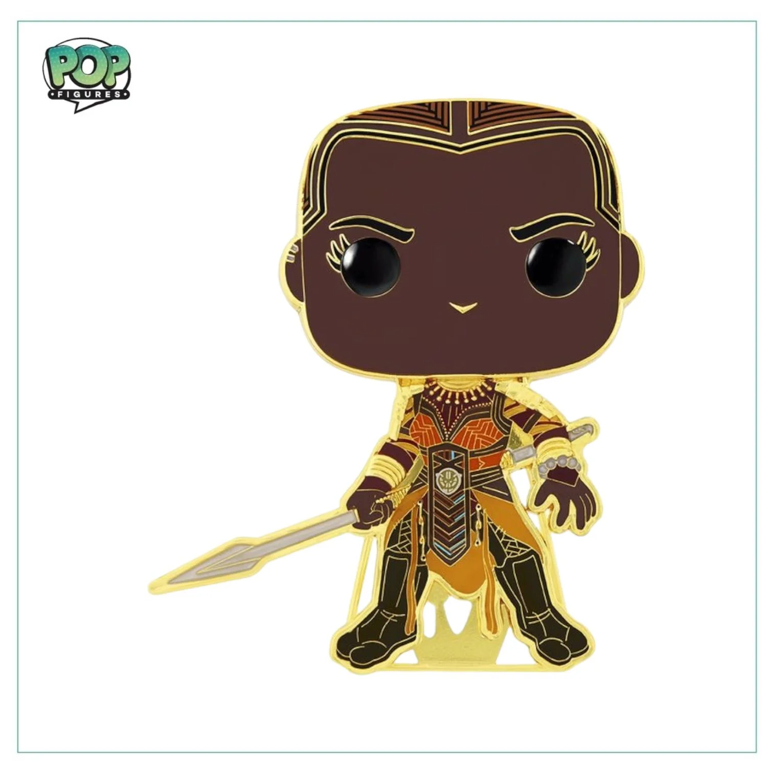Okoye #25 Funko Enamel Pop! Pin - The Infinity Saga - Image 2