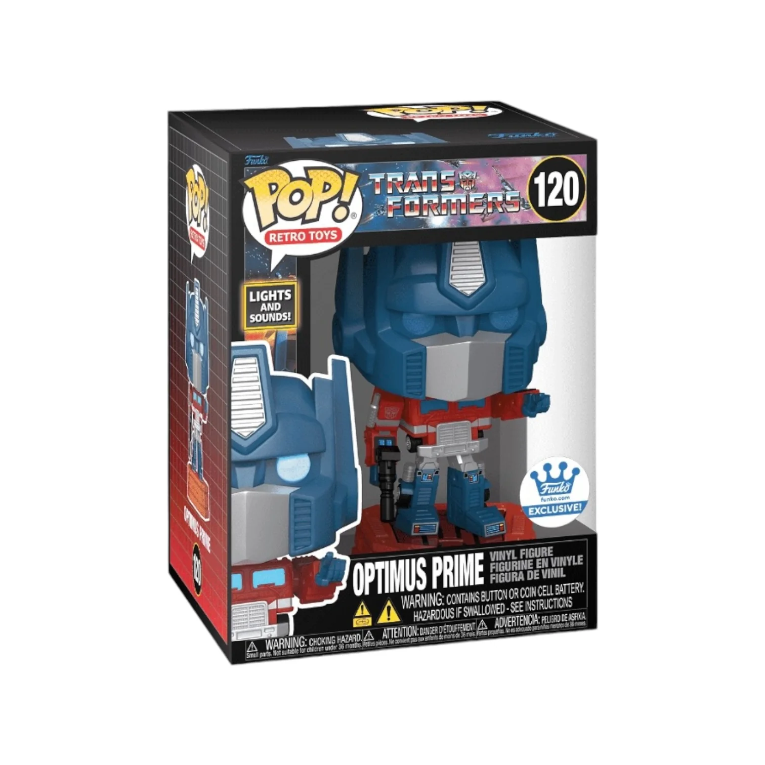 Optimus Prime #120 (Lights and Sounds) 6" Funko Pop! - Transformers - Funko Shop Exclusive