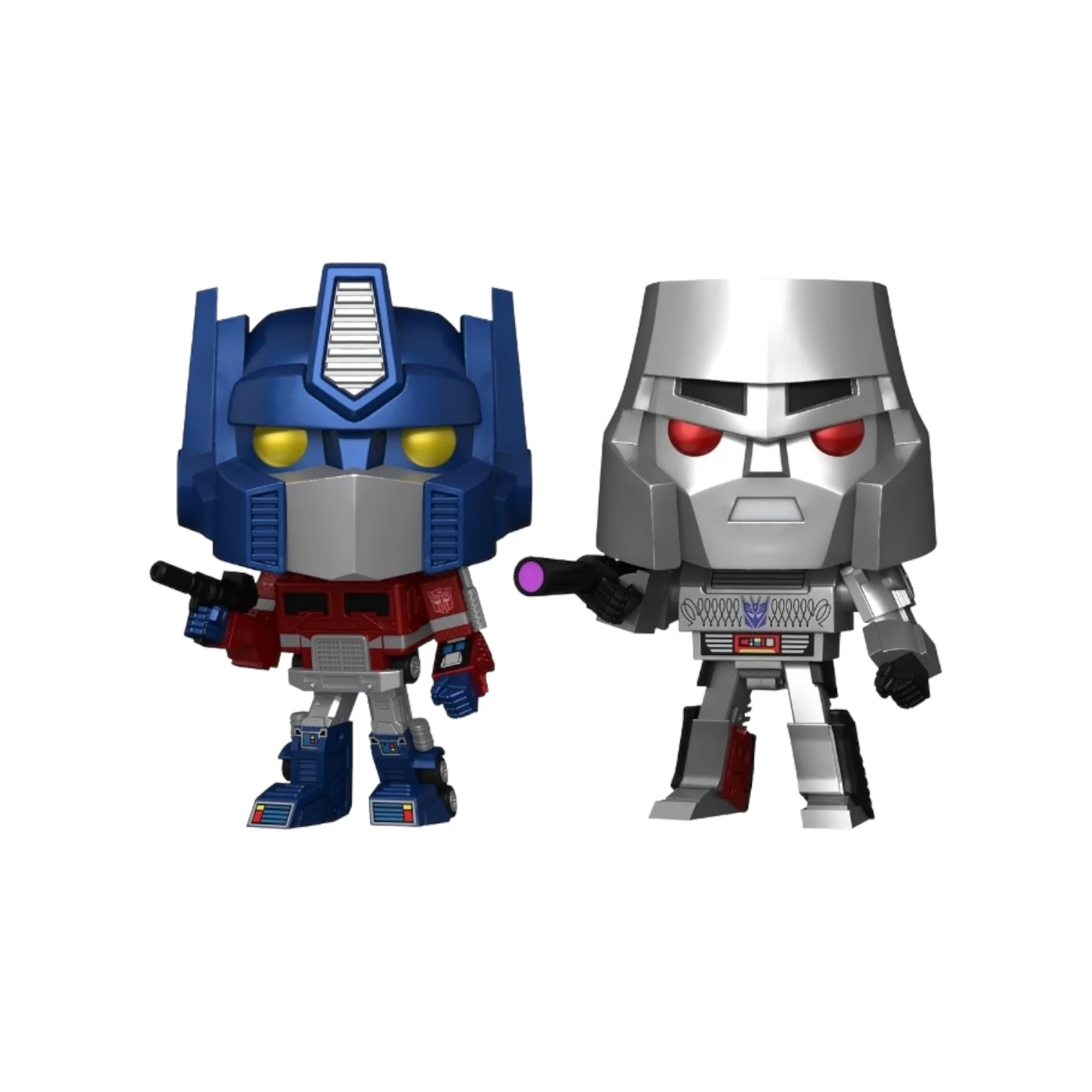 Optimus Prime & Megatron (Metallic)2 pack Funko Pop - Transformers - 40th Years Anniversary - Image 2