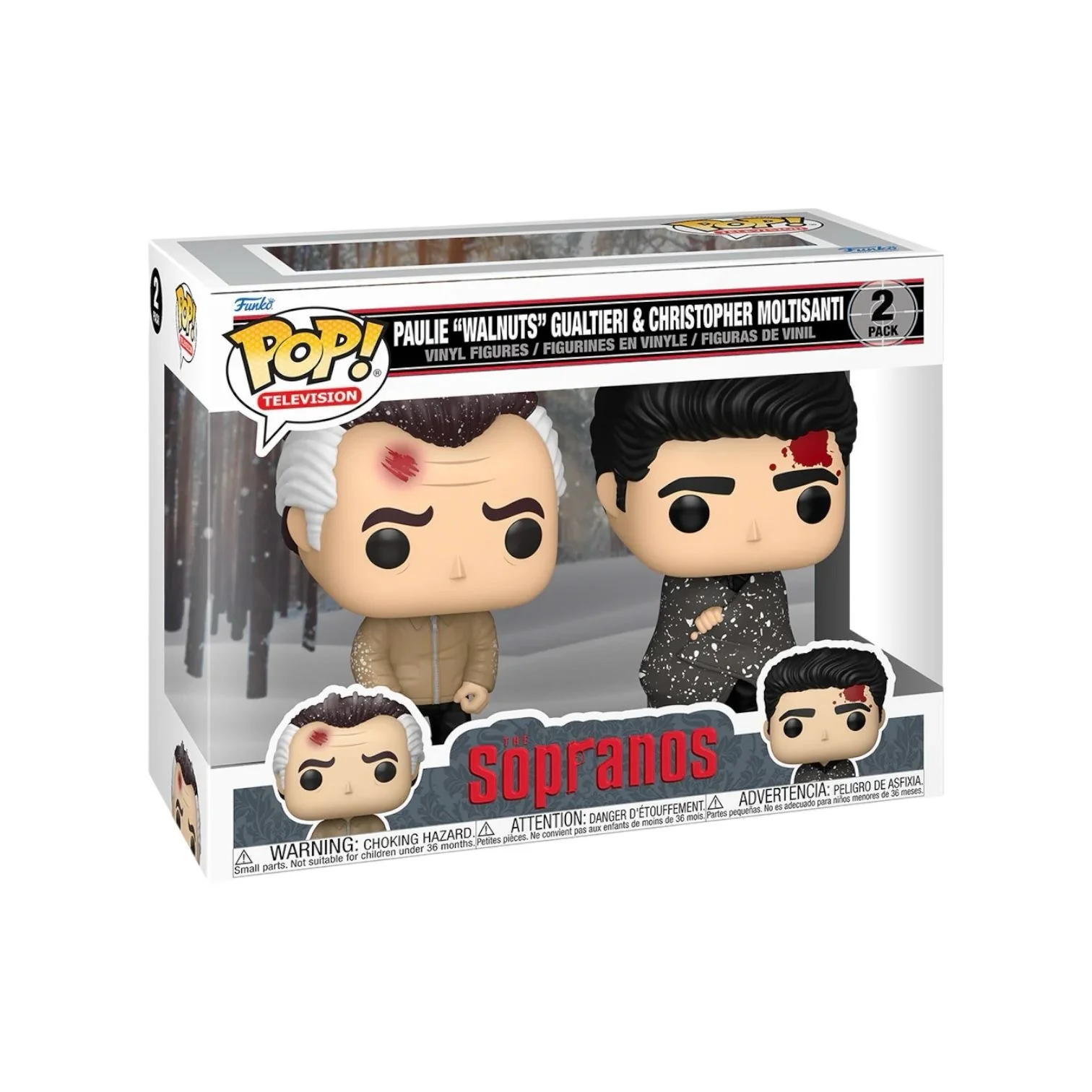 Paulie “Walnuts” Gualtieri & Christopher Moltisanti Funko Pop 2 Pack  - The Sopranos
