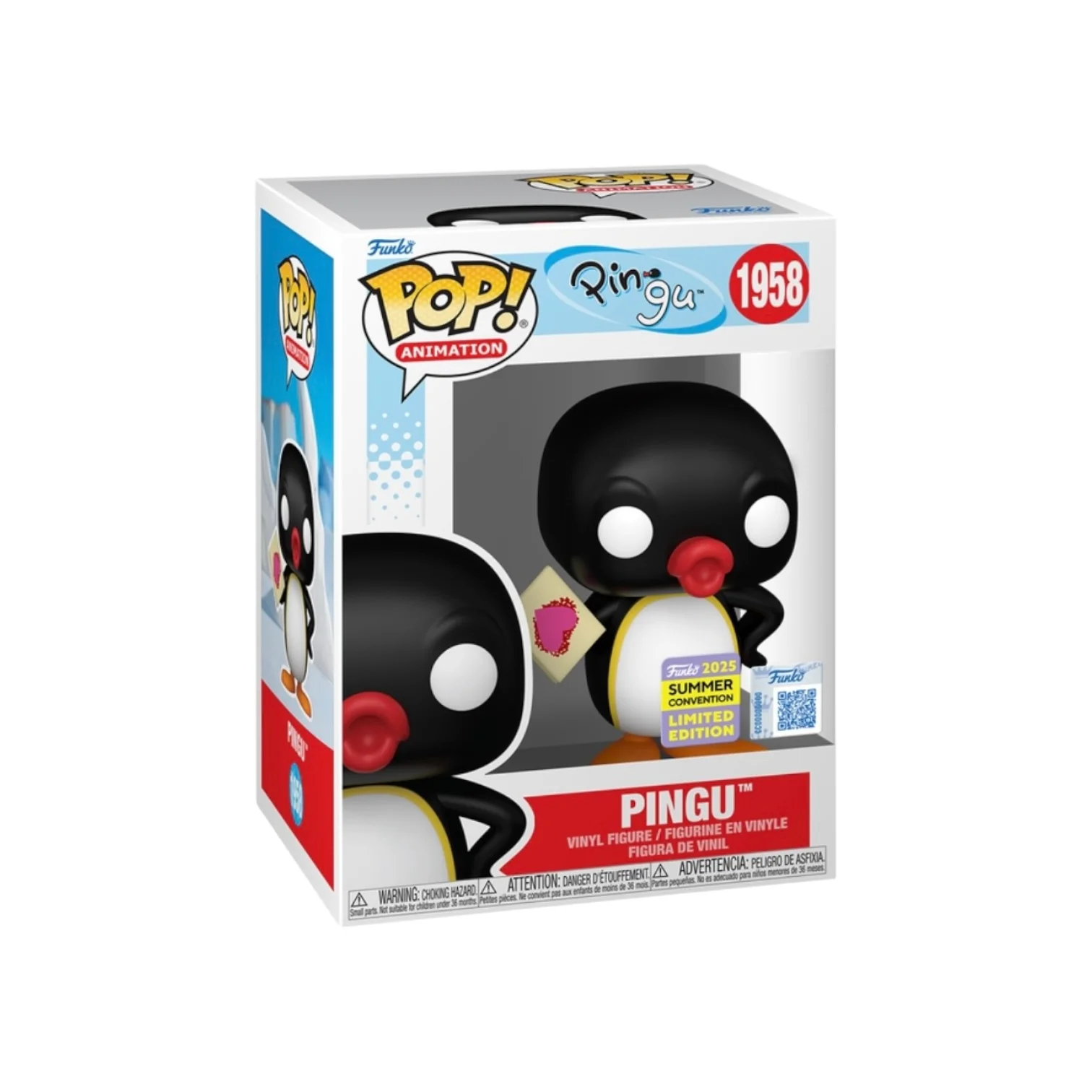 Pingu #1958 (w/ Card) Funko Pop! - Pingu - SDCC 2025 Shared Exclusive