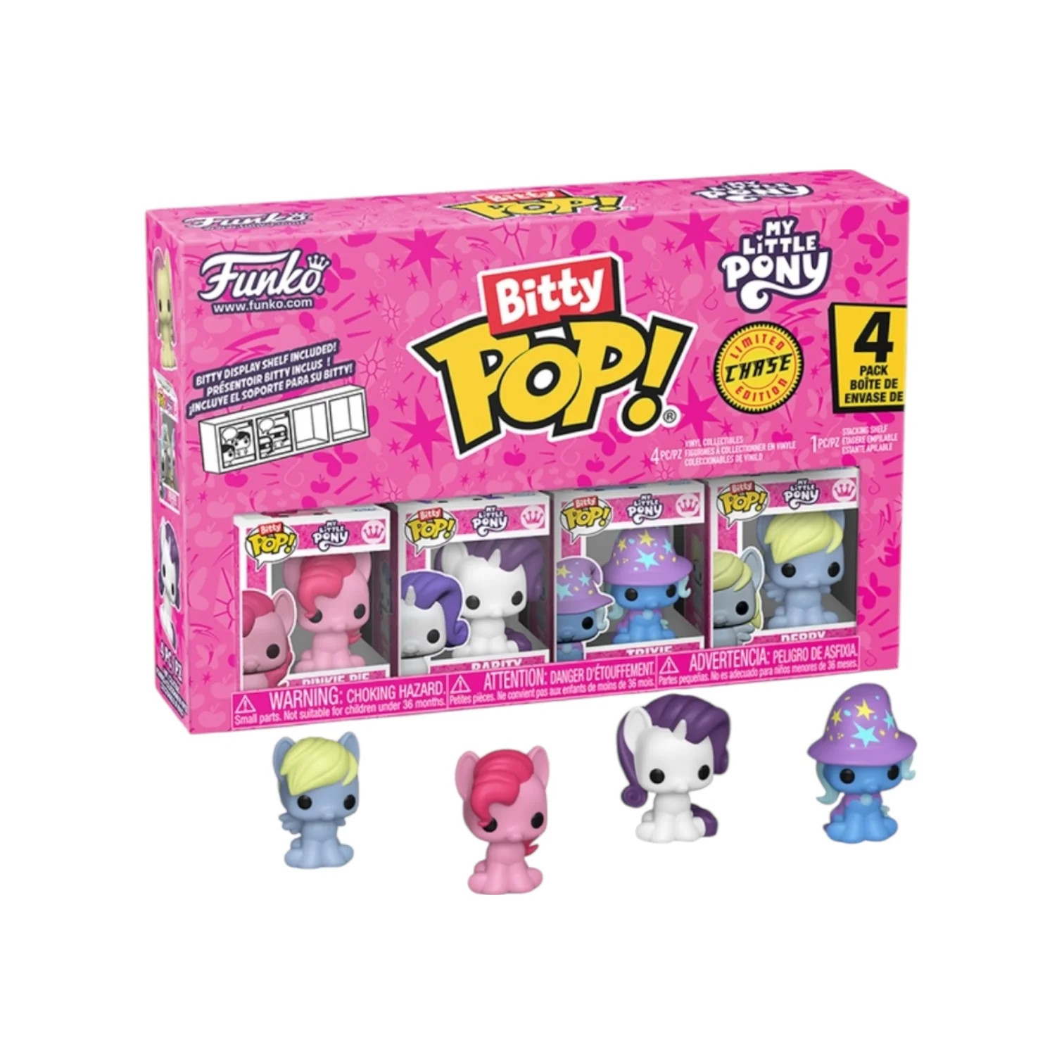 Pinkie Pie Funko 4 Pack Bitty Pop - My Little Pony - Chance of Chase