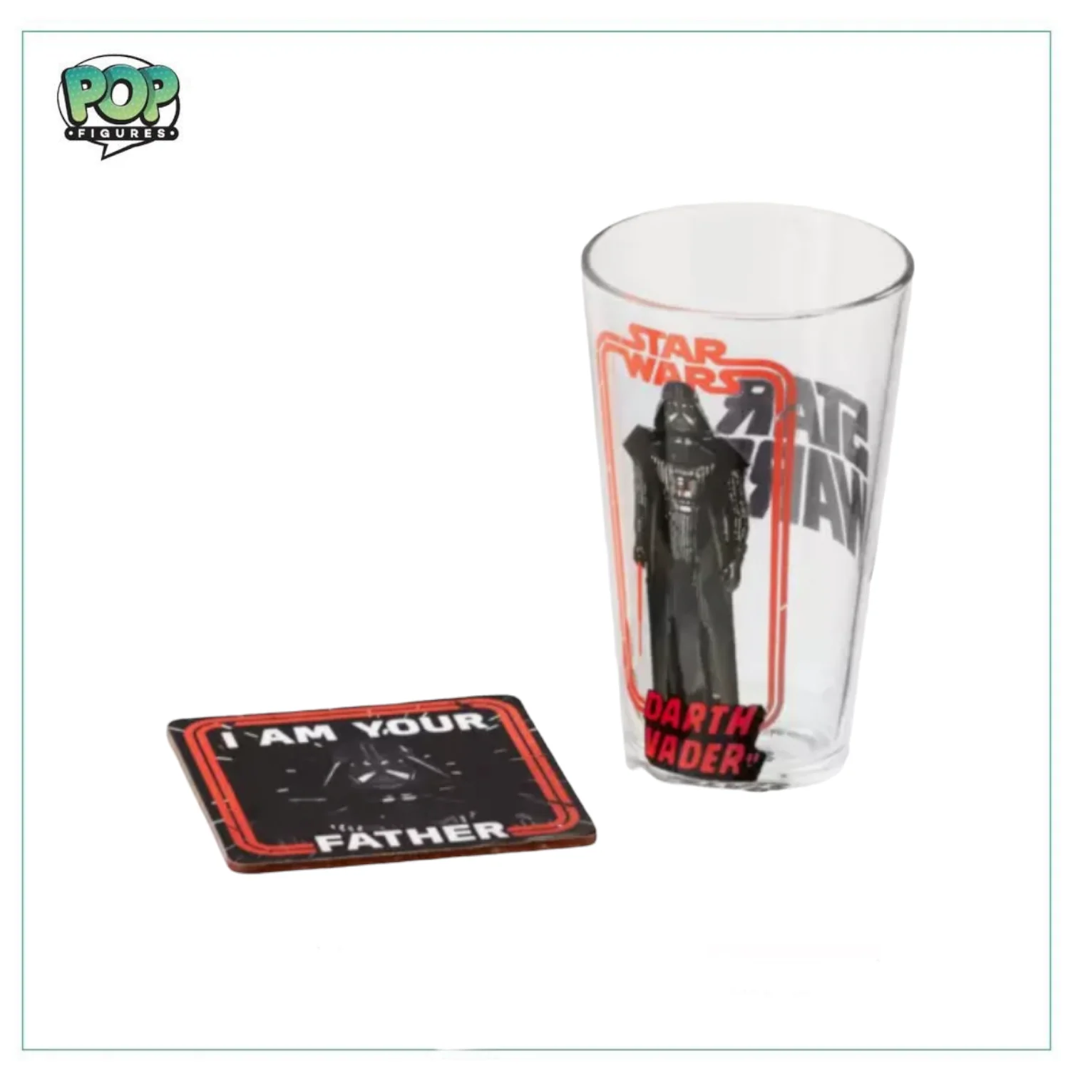 Star Wars Pint Glass and Coaster Set! Star Wars - Darth Vader - Image 2